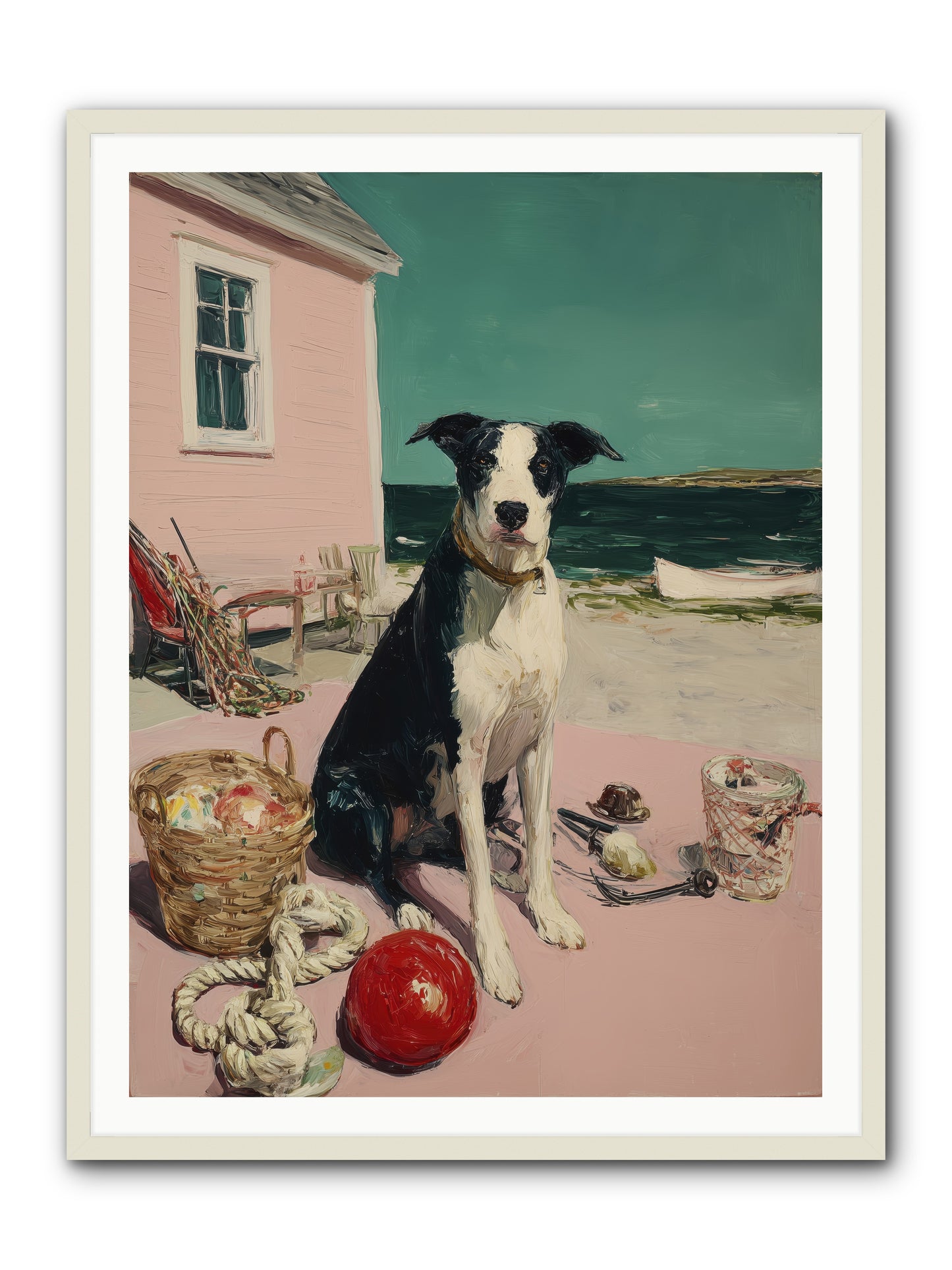 August Afternoon -- Framed Print - White 36x48