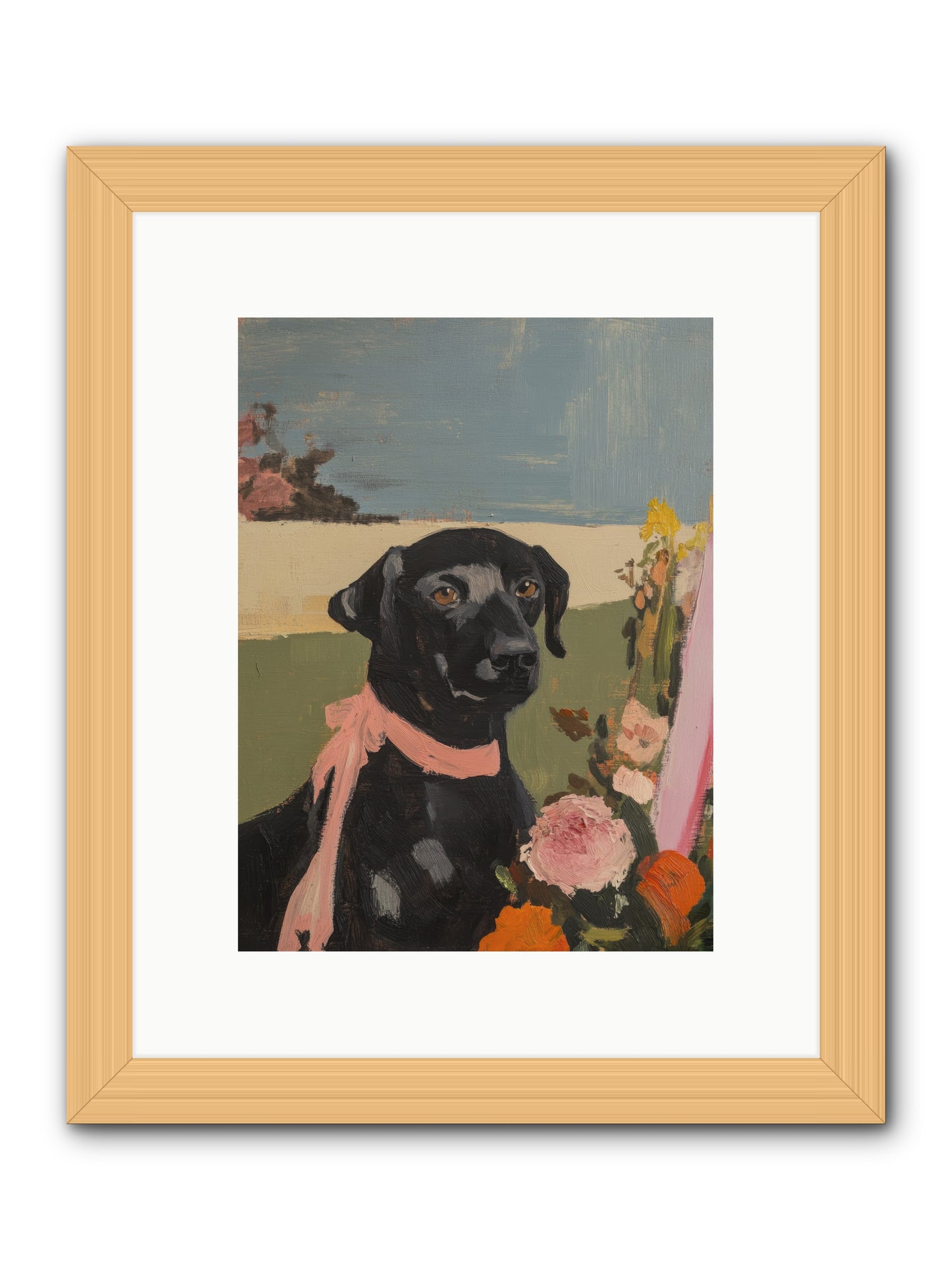Aunt Bee -- Framed Print - Natural 9x12