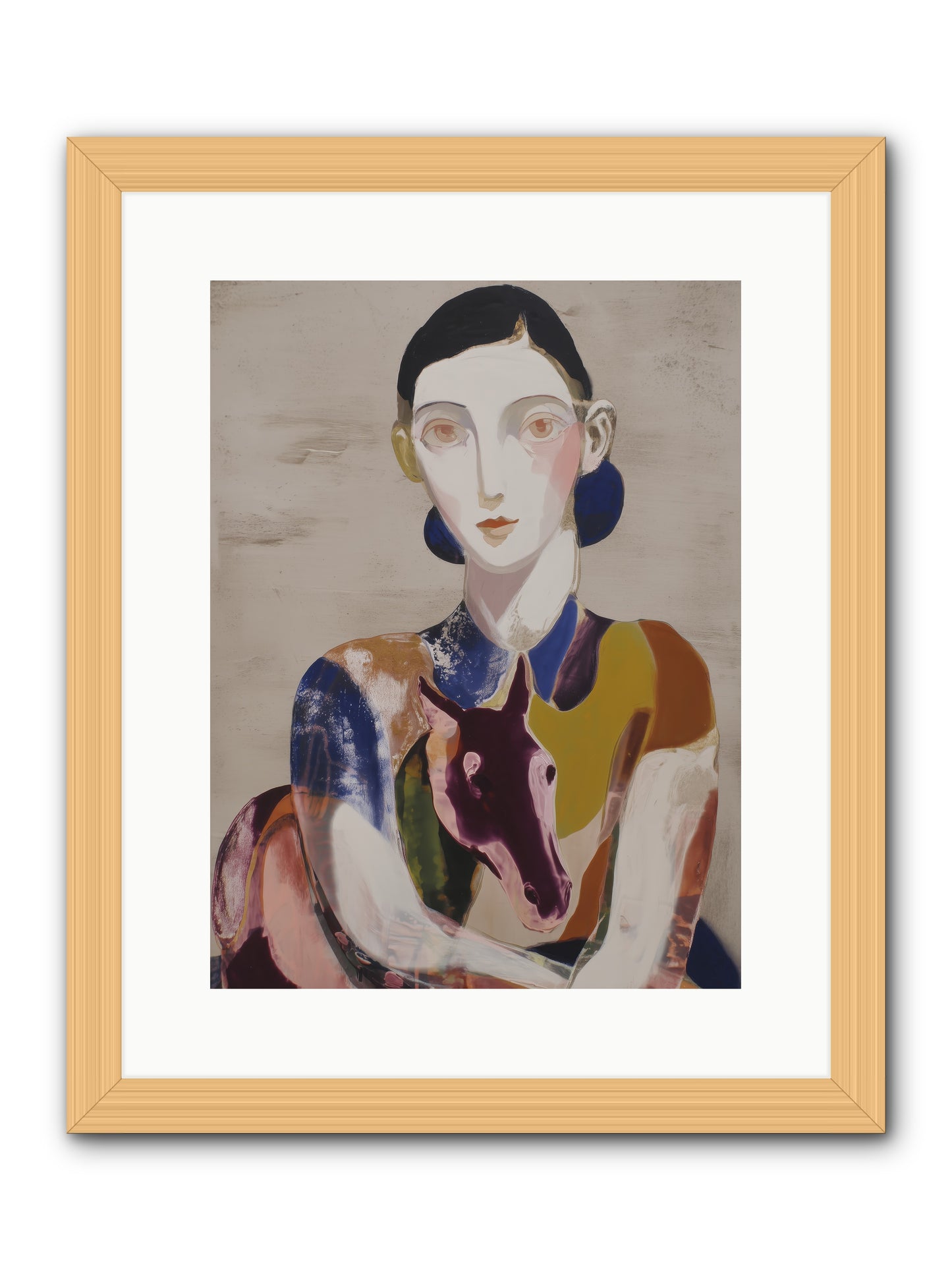 Aurelia’s Gaze -- Framed Print - Natural 12x16
