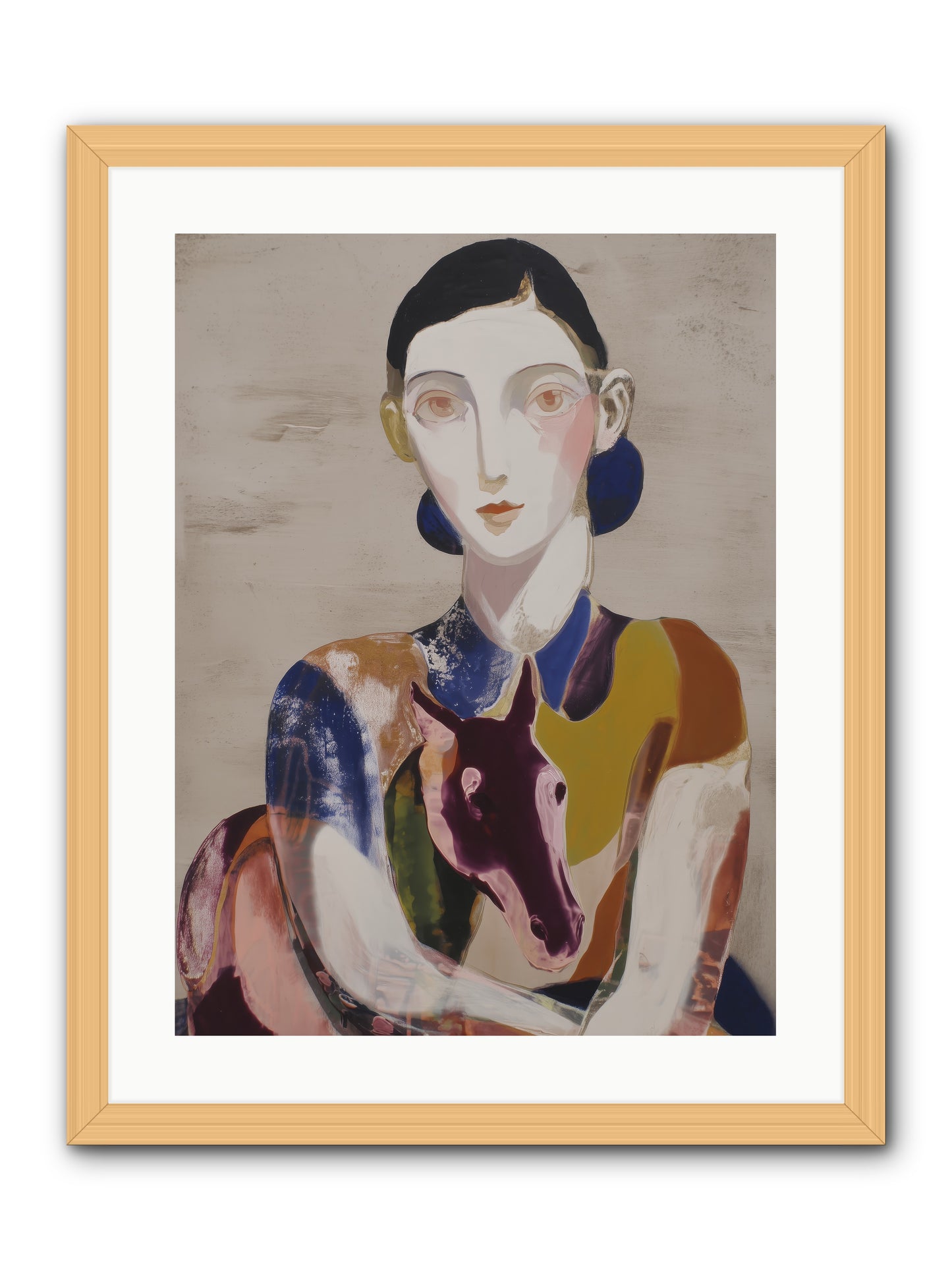 Aurelia’s Gaze -- Framed Print - Natural 18x24