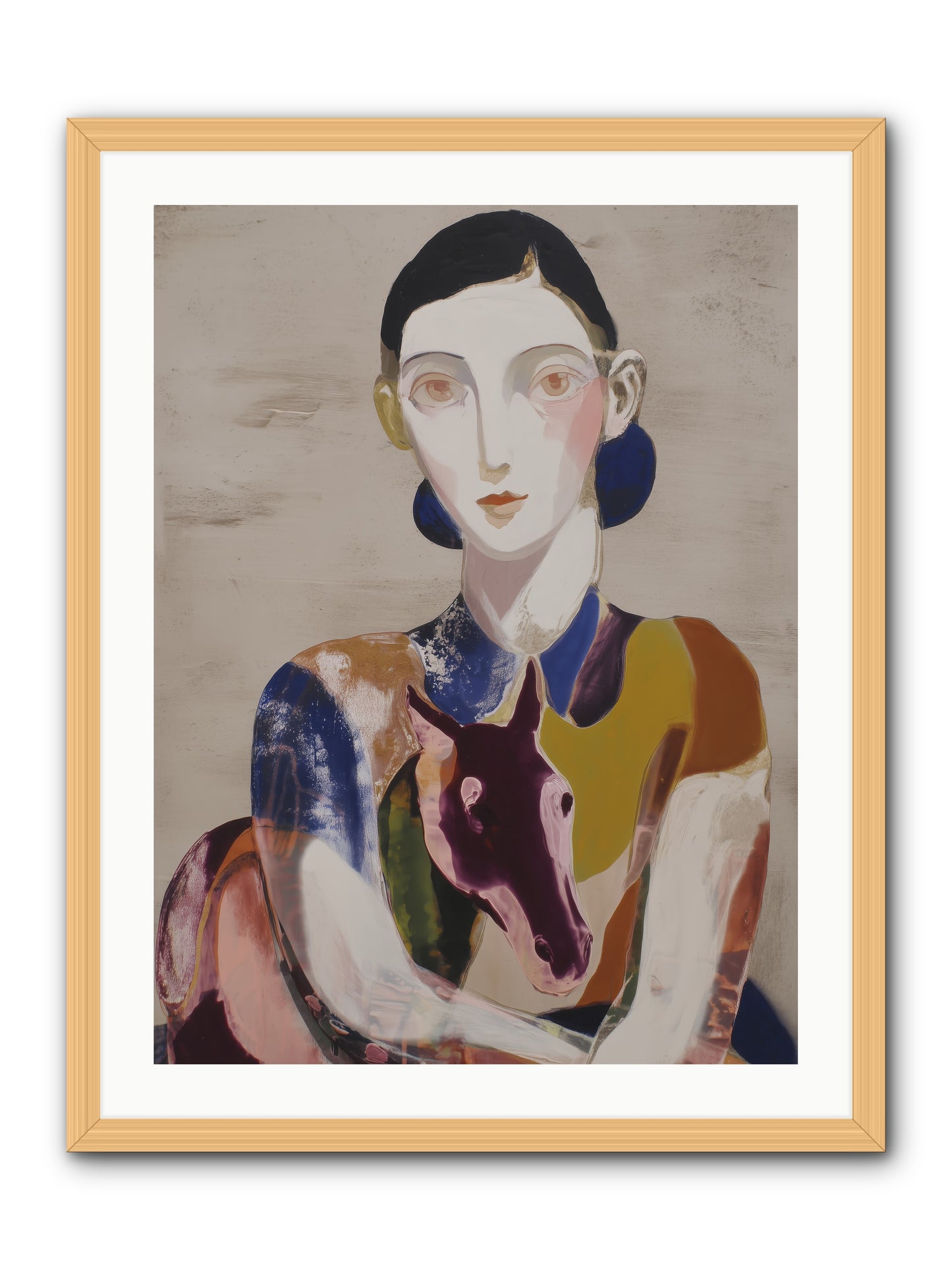 Aurelia’s Gaze -- Framed Print - Natural 24x32