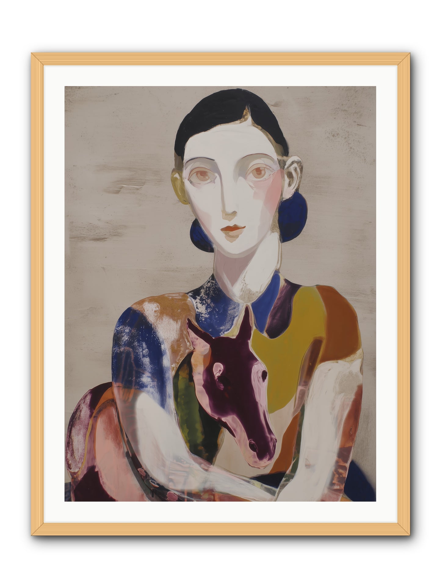 Aurelia’s Gaze -- Framed Print - Natural 30x40