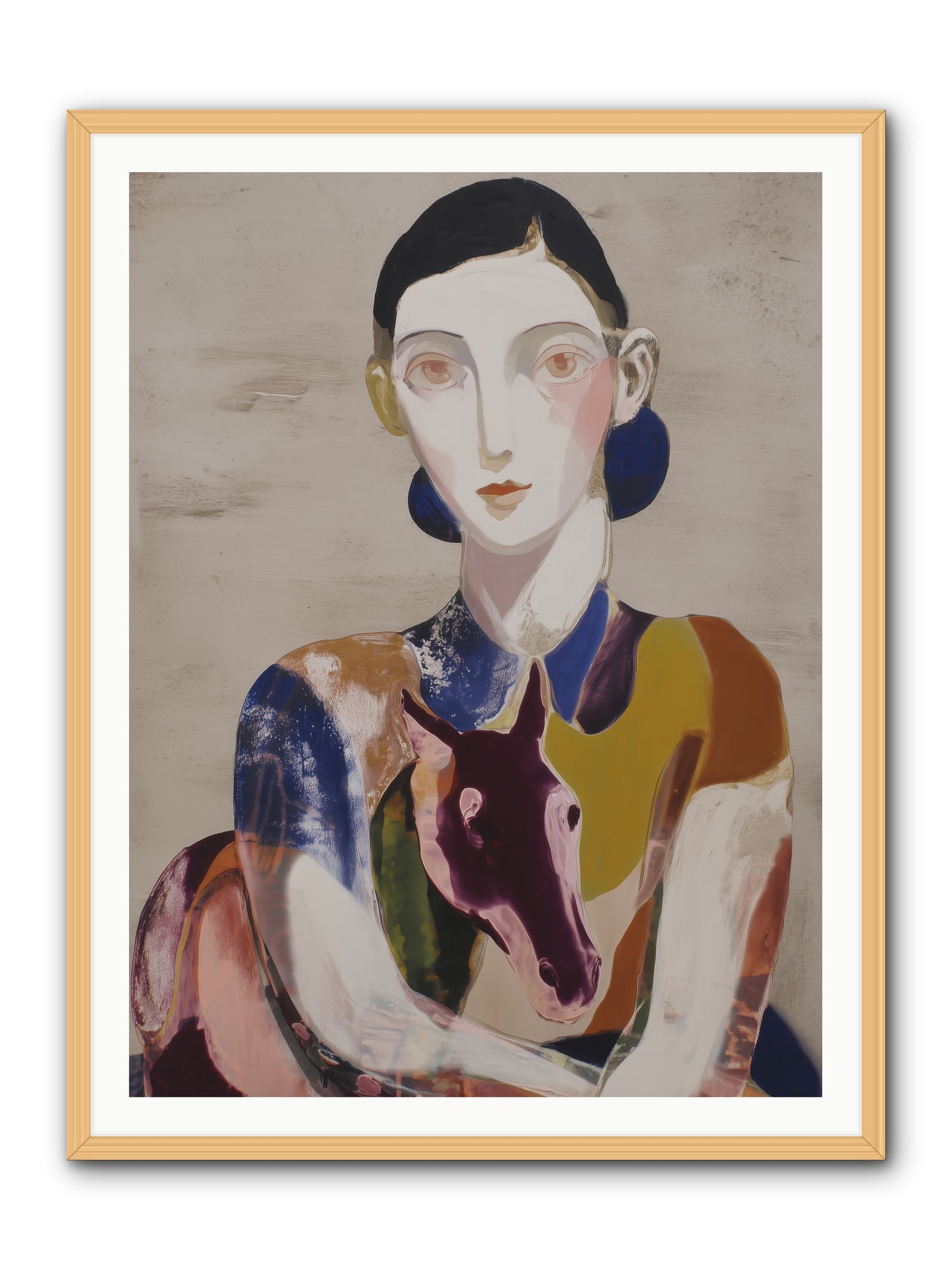 Aurelia’s Gaze -- Framed Print - Natural 36x48