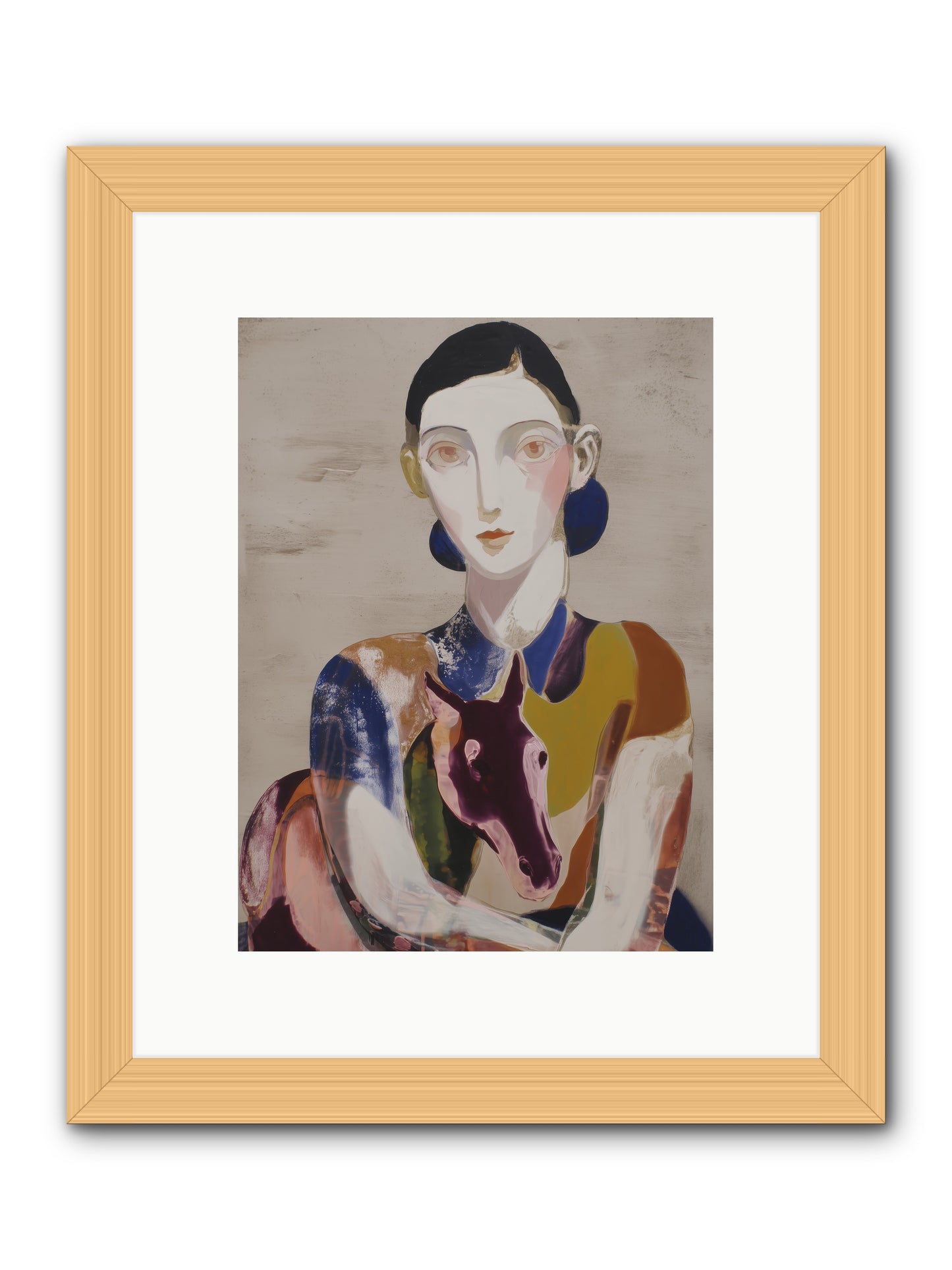 Aurelia’s Gaze -- Framed Print - Natural 9x12