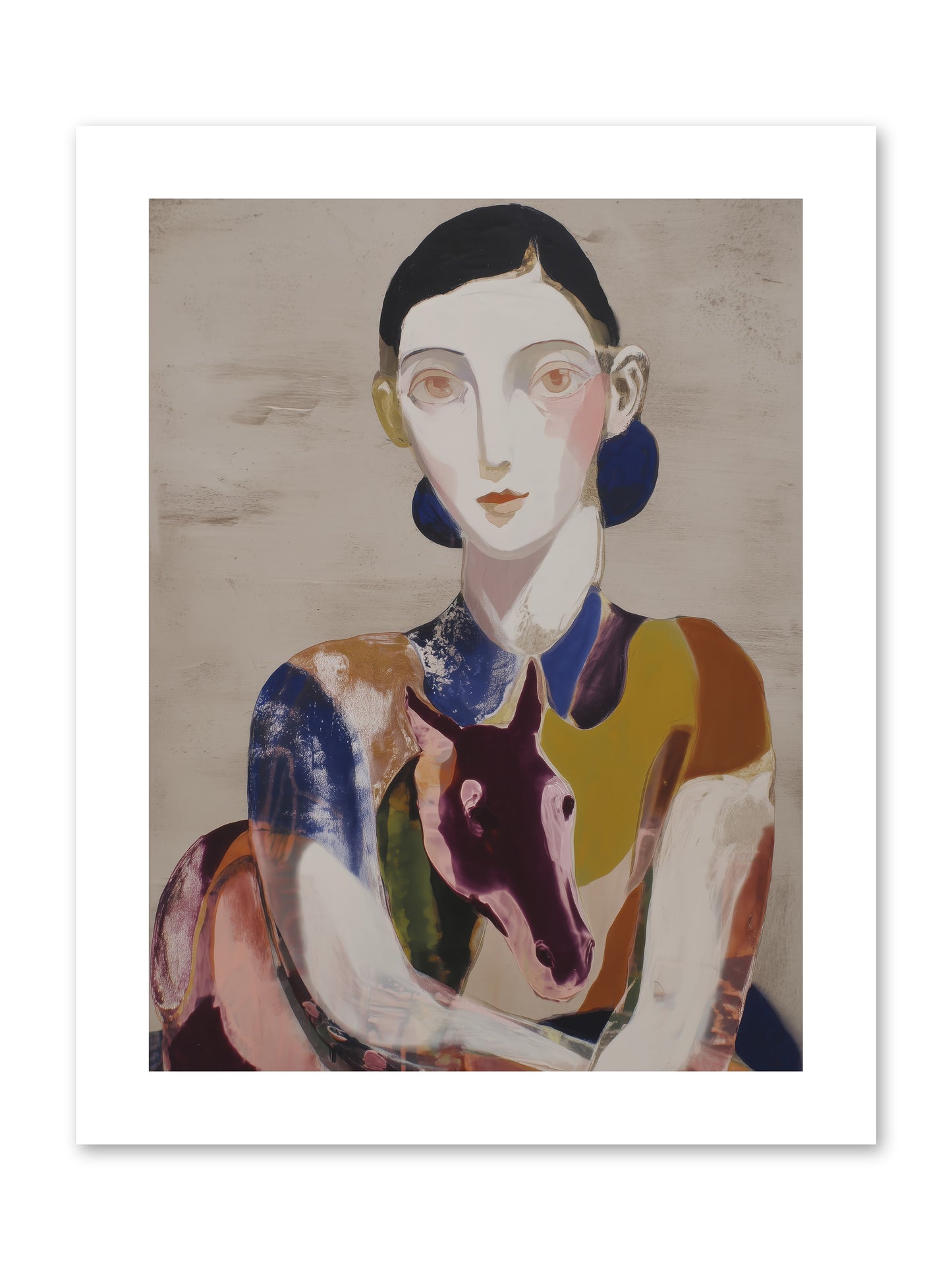 Aurelia’s Gaze -- Loose Canvas Print 9x12