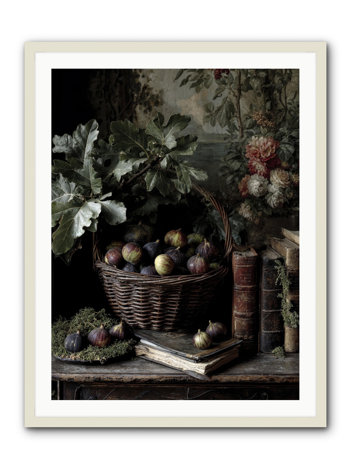 Aurelius -- Framed Print - White 30x40