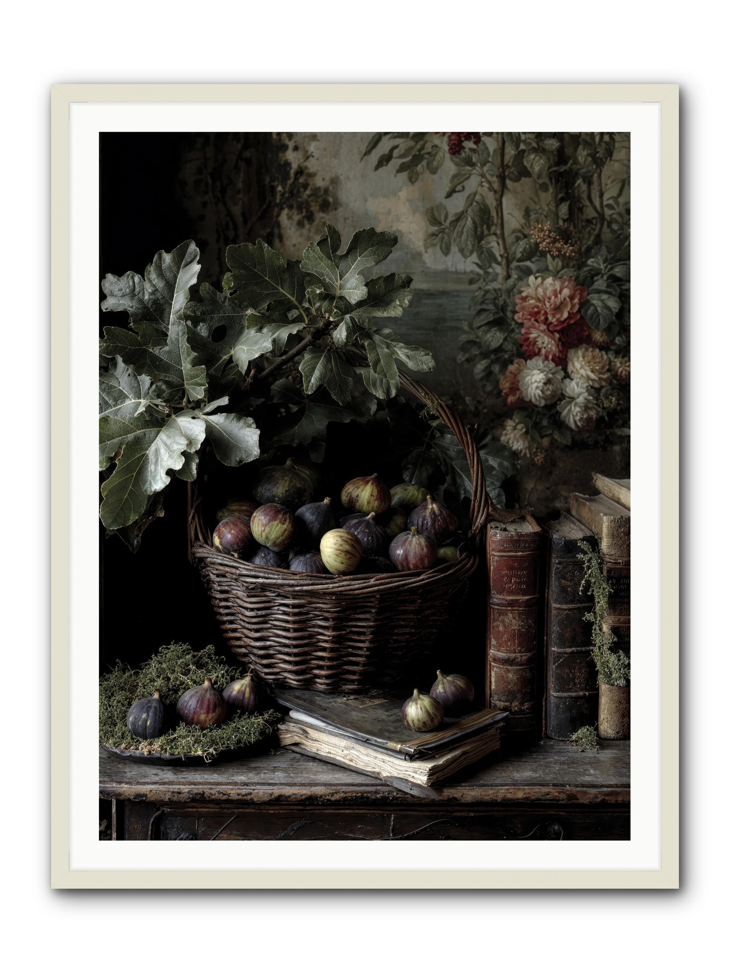 Aurelius -- Framed Print - White 36x48