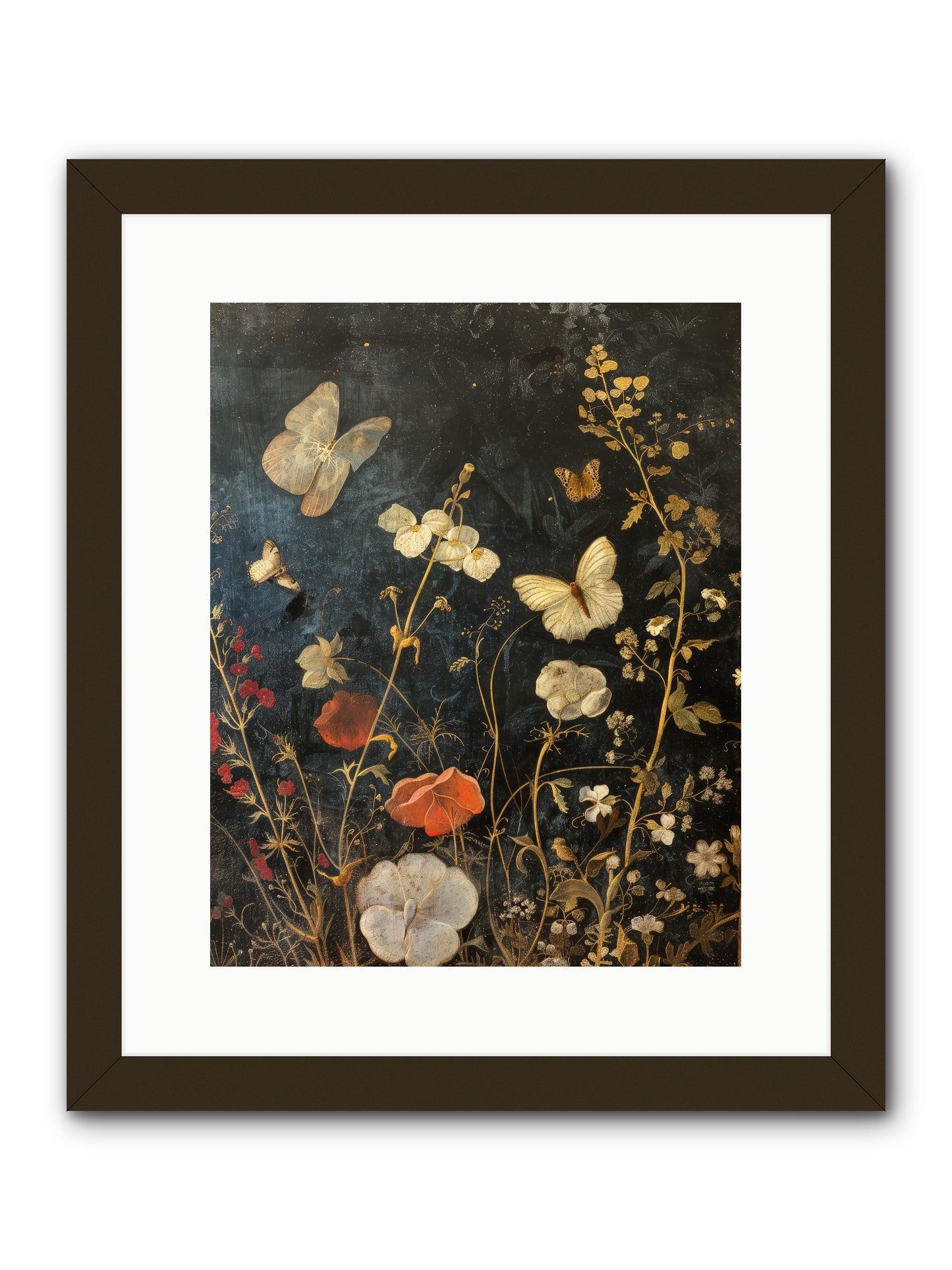 Austen's Garden -- Framed Print - Black 12x15