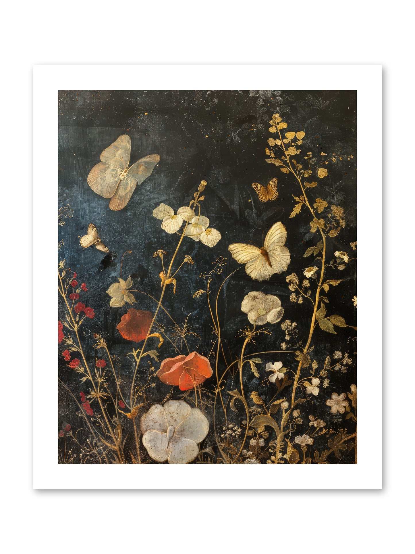 Austen's Garden -- Loose Canvas Print 12x15