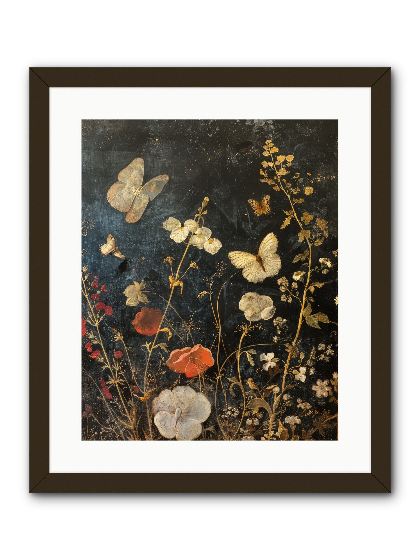 Austen's Garden -- Framed Print - Black 16x20