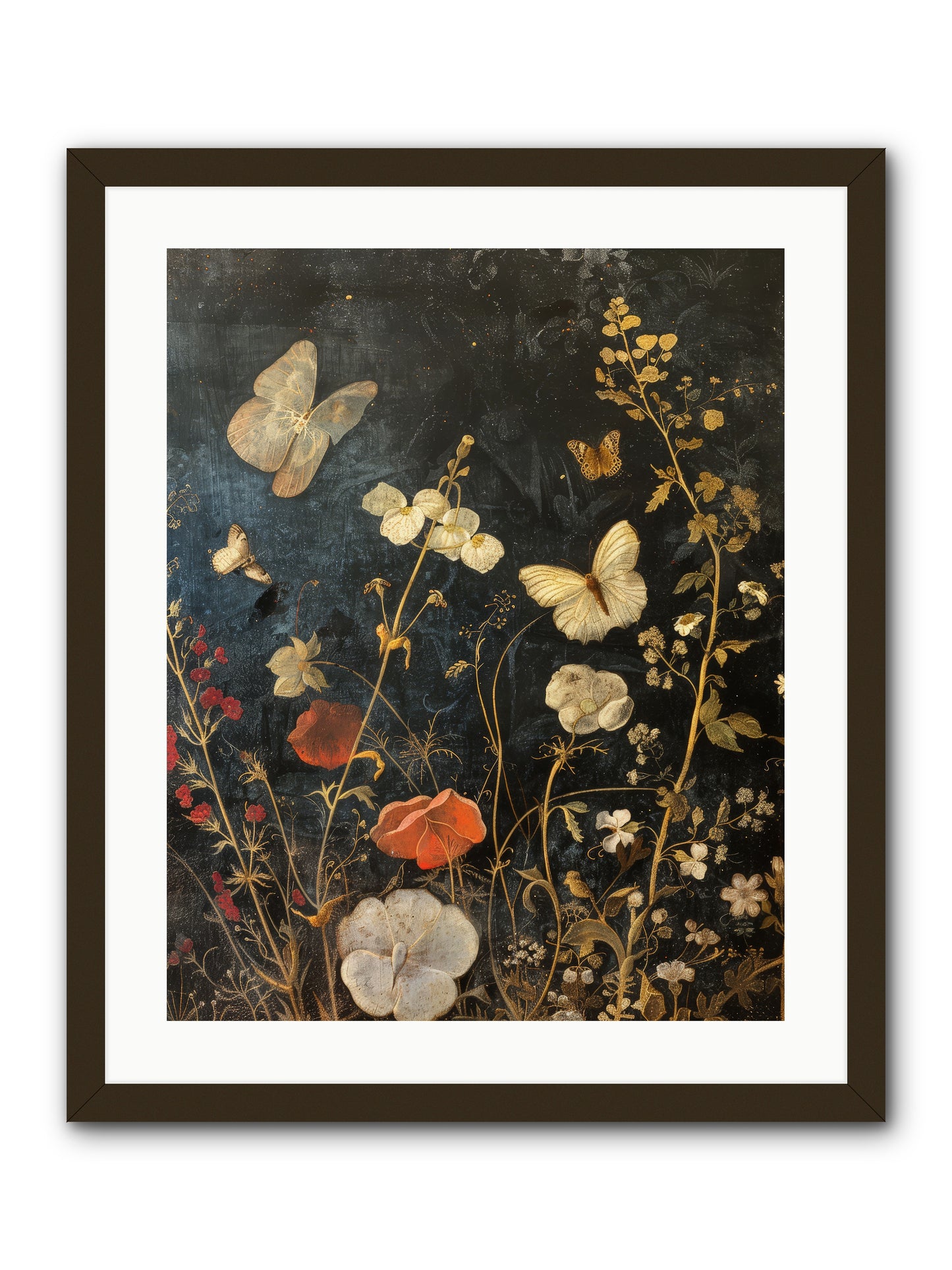Austen's Garden -- Framed Print - Black 20x25