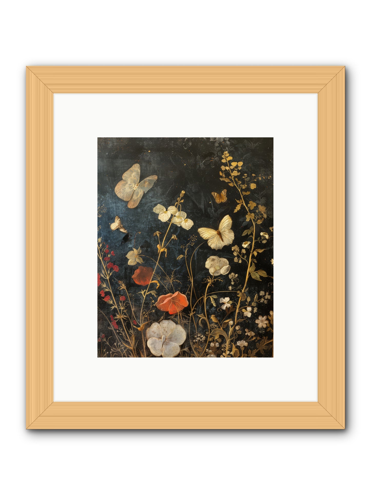 Austen's Garden -- Framed Print - Natural 8x10