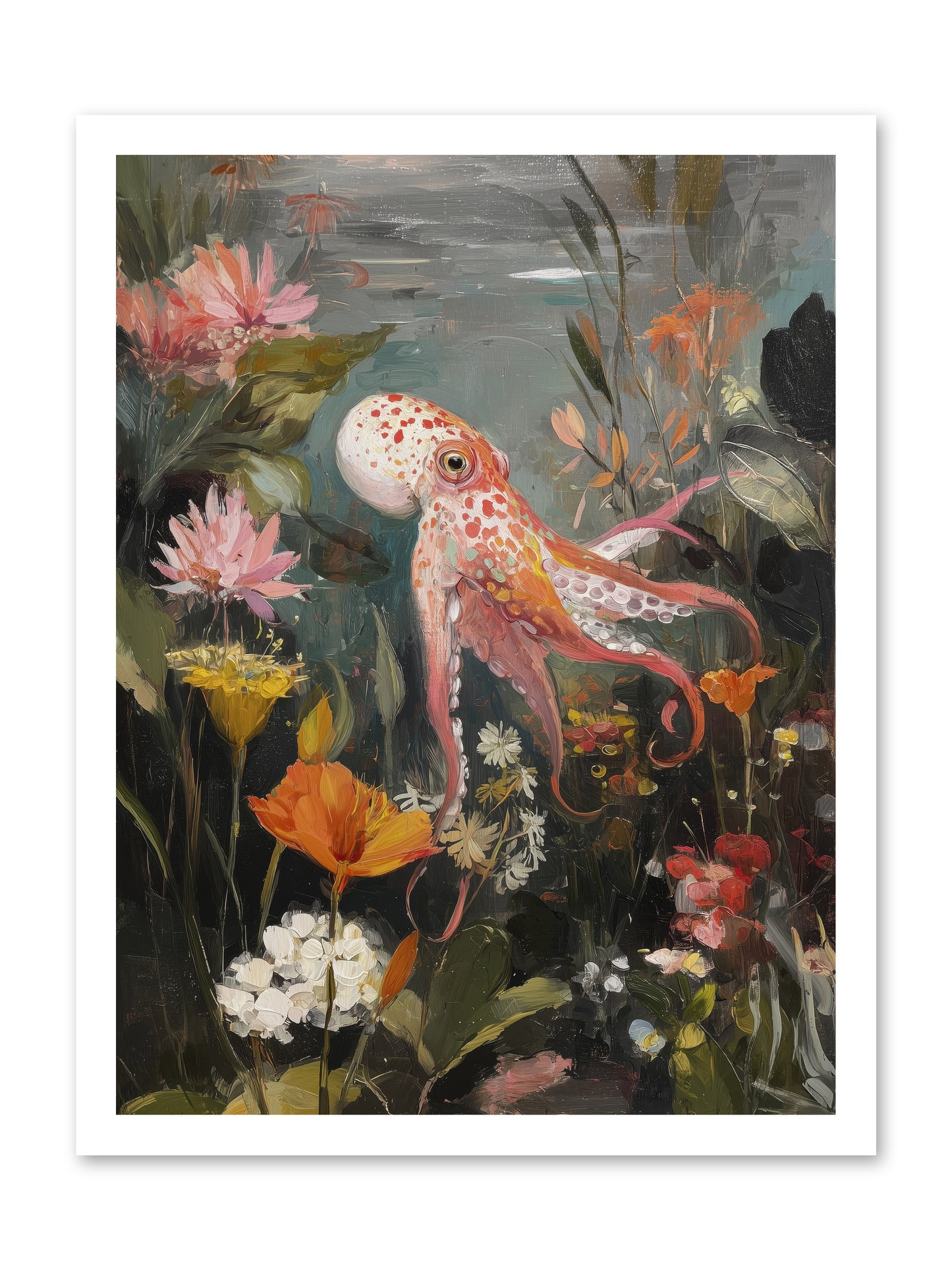 Awakened in Coral -- Paper Print 18x24