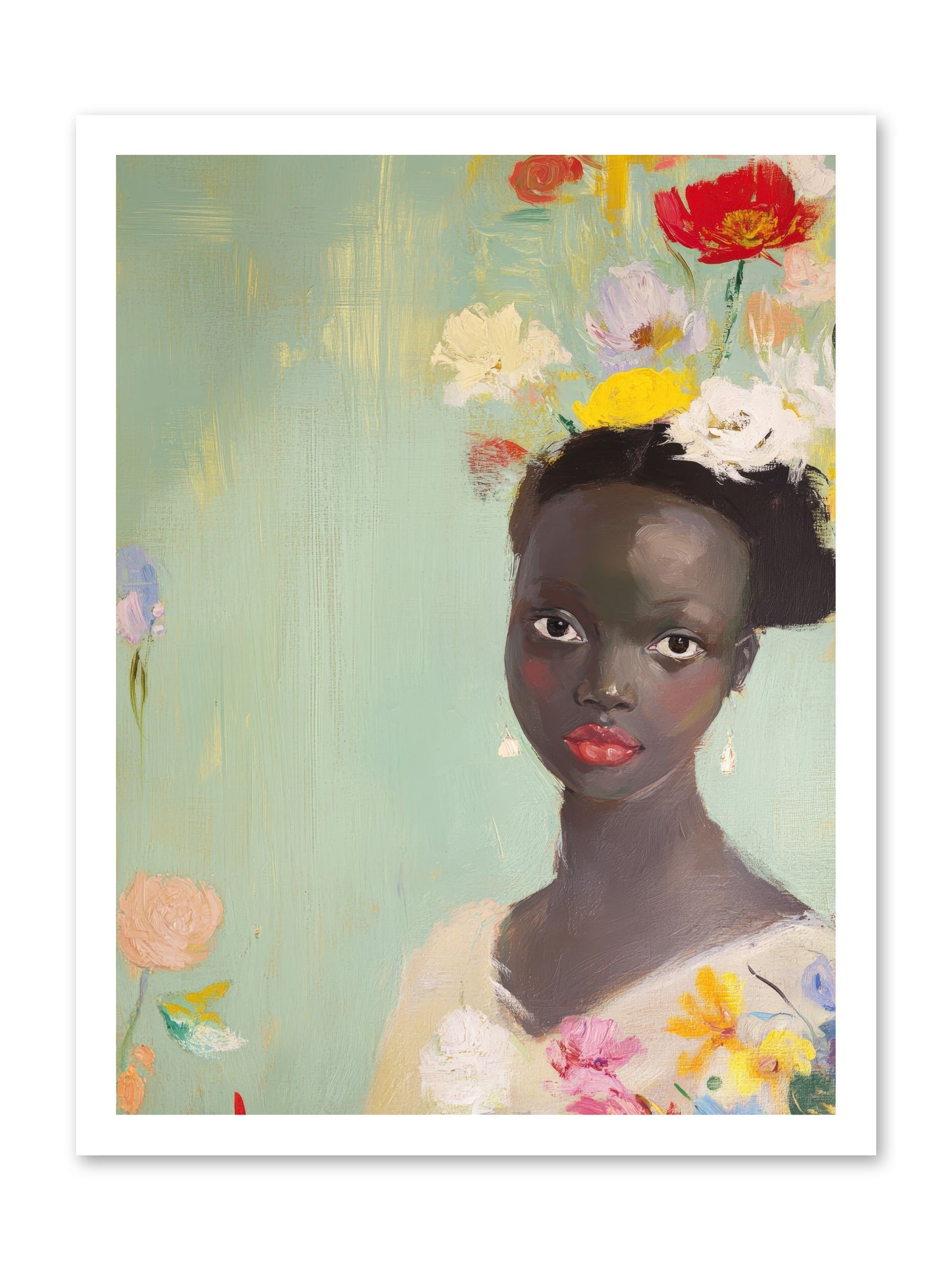 Azalea Finch-REZ -- Paper Print 18x24