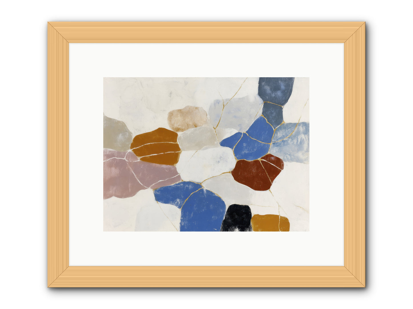 Azure -- Framed Print - Natural 12x9