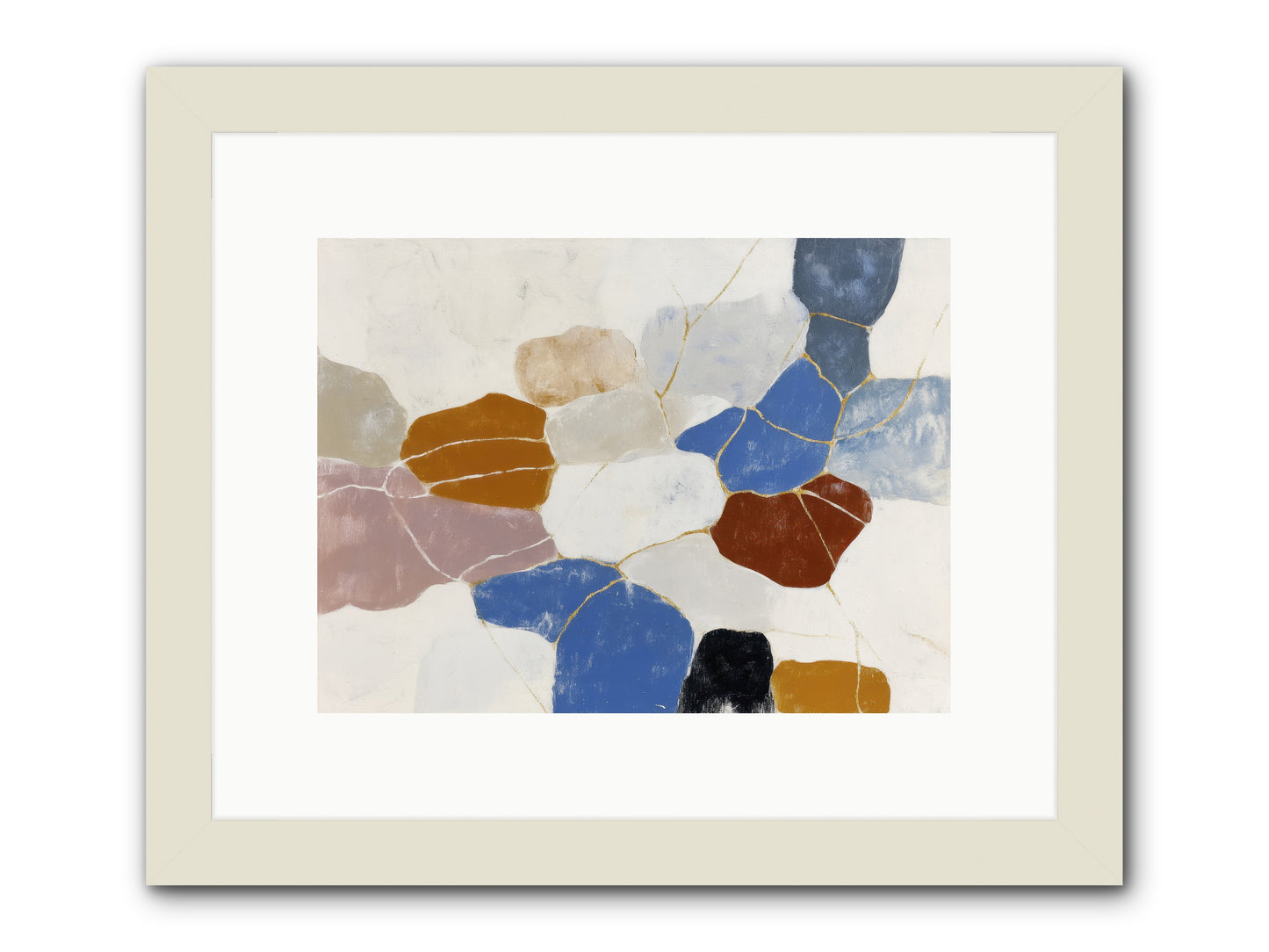 Azure -- Framed Print - White 12x9