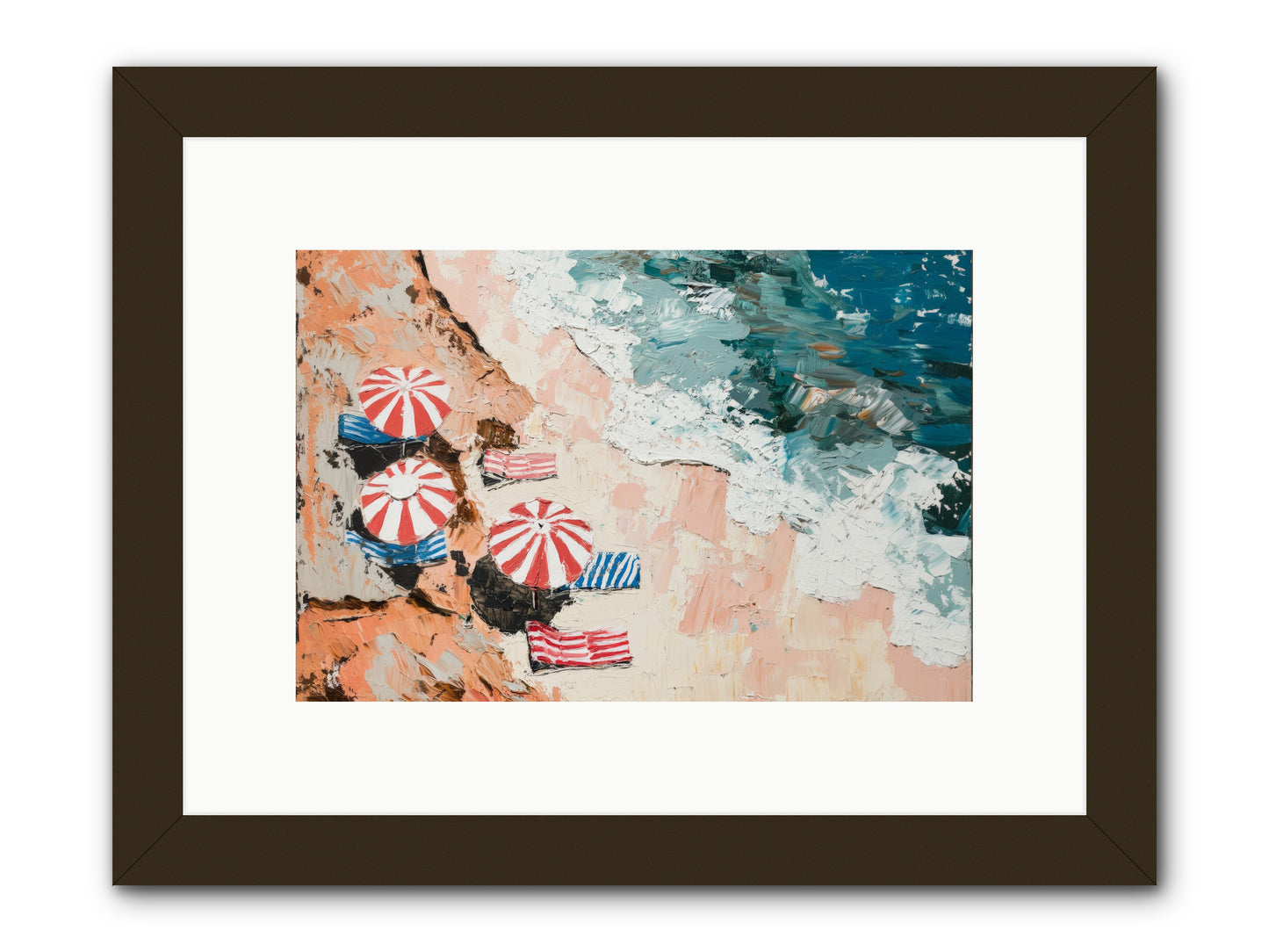 Azure Afternoons -- Framed Print - Black 12x8