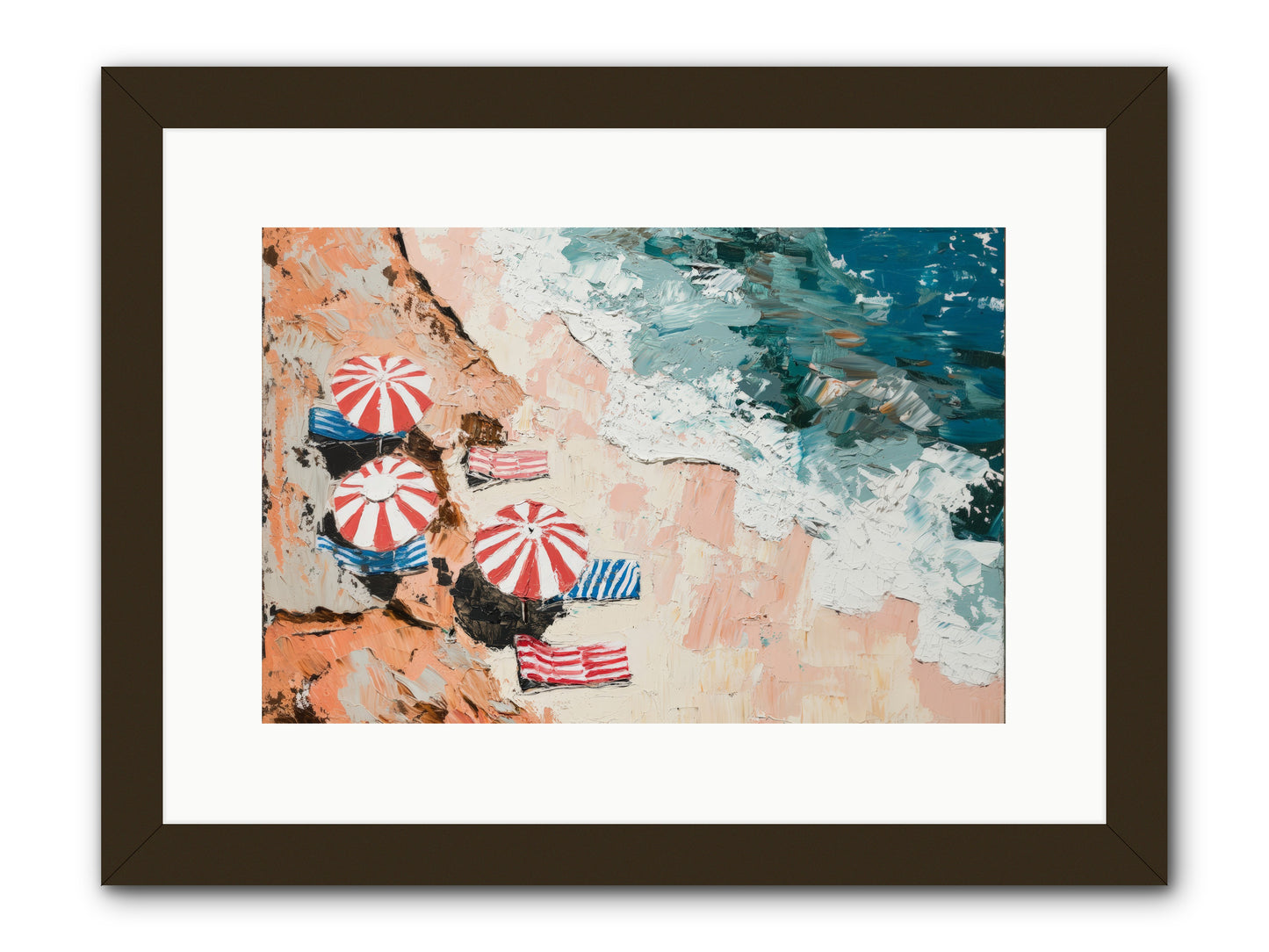 Azure Afternoons -- Framed Print - Black 15x10