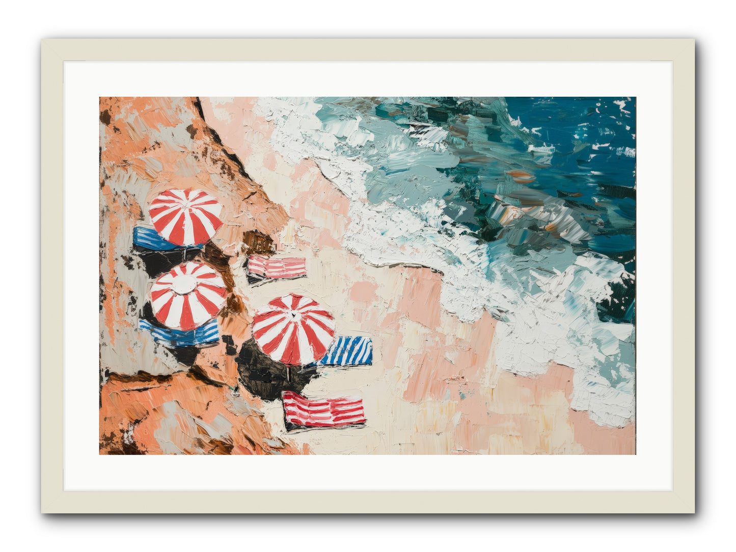 Azure Afternoons -- Framed Print - White 30x20