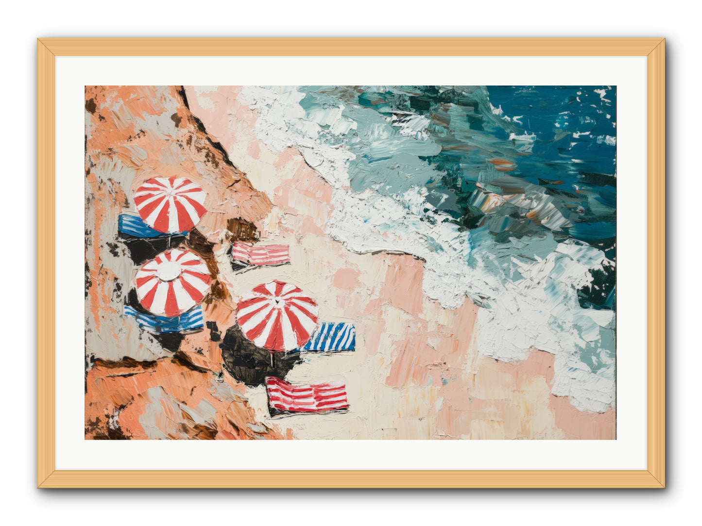 Azure Afternoons -- Framed Print - Natural 36x24