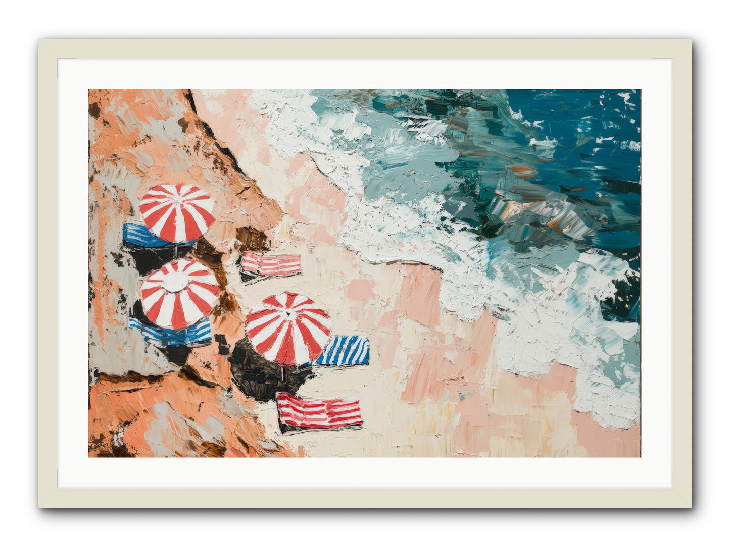 Azure Afternoons -- Framed Print - White 36x24