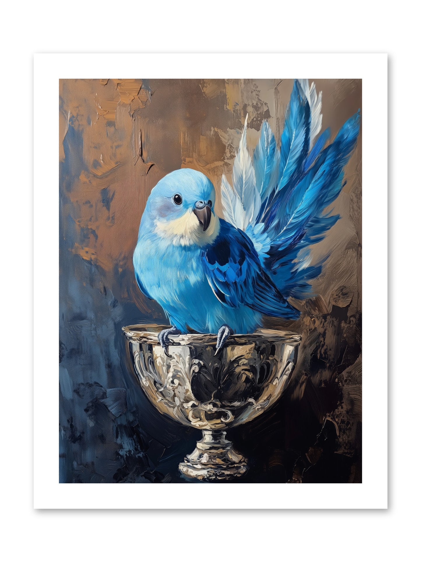 Azure Serenade -- Loose Canvas Print 12x16