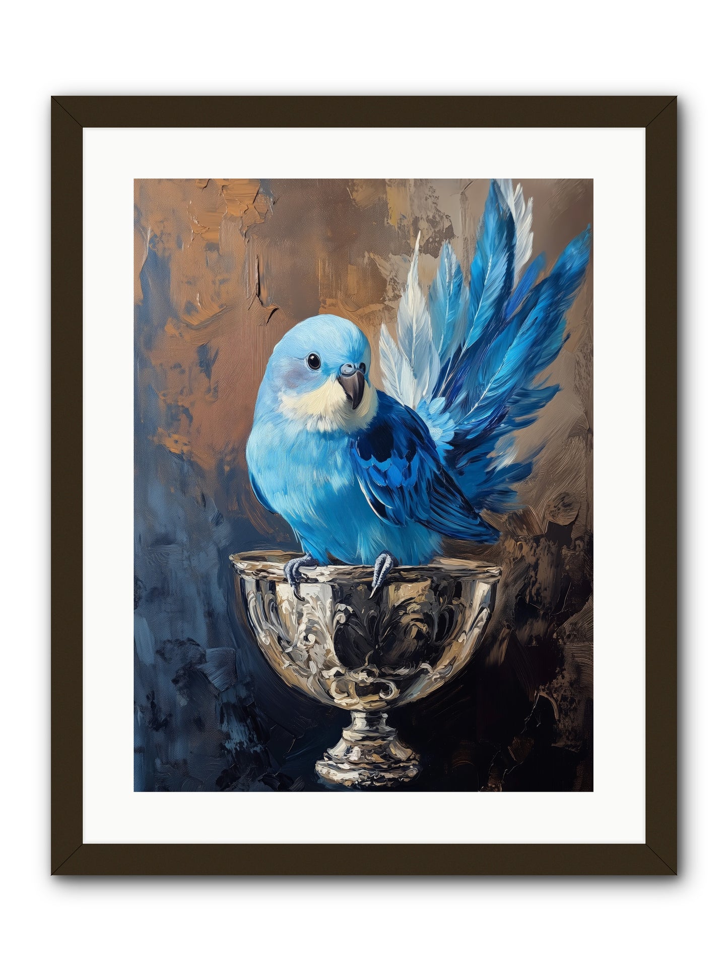 Azure Serenade -- Framed Print - Black 18x24