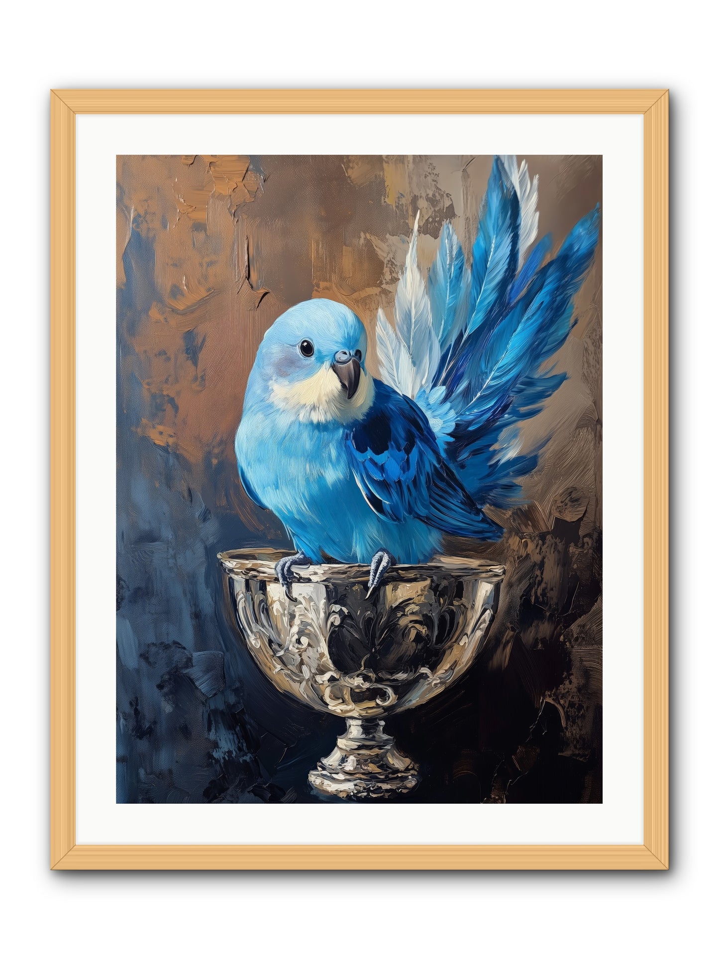 Azure Serenade -- Framed Print - Natural 24x32