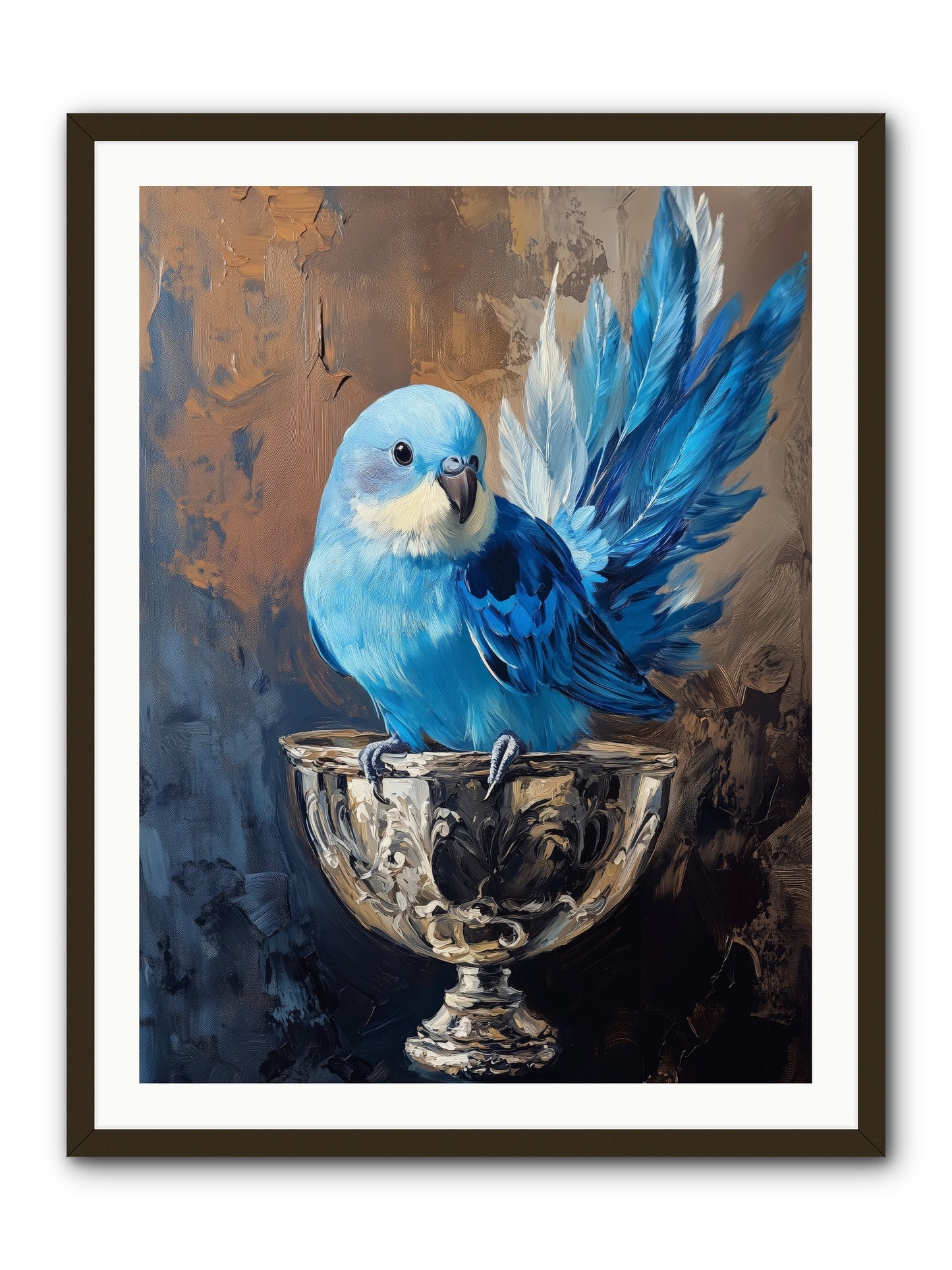 Azure Serenade -- Framed Print - Black 30x40