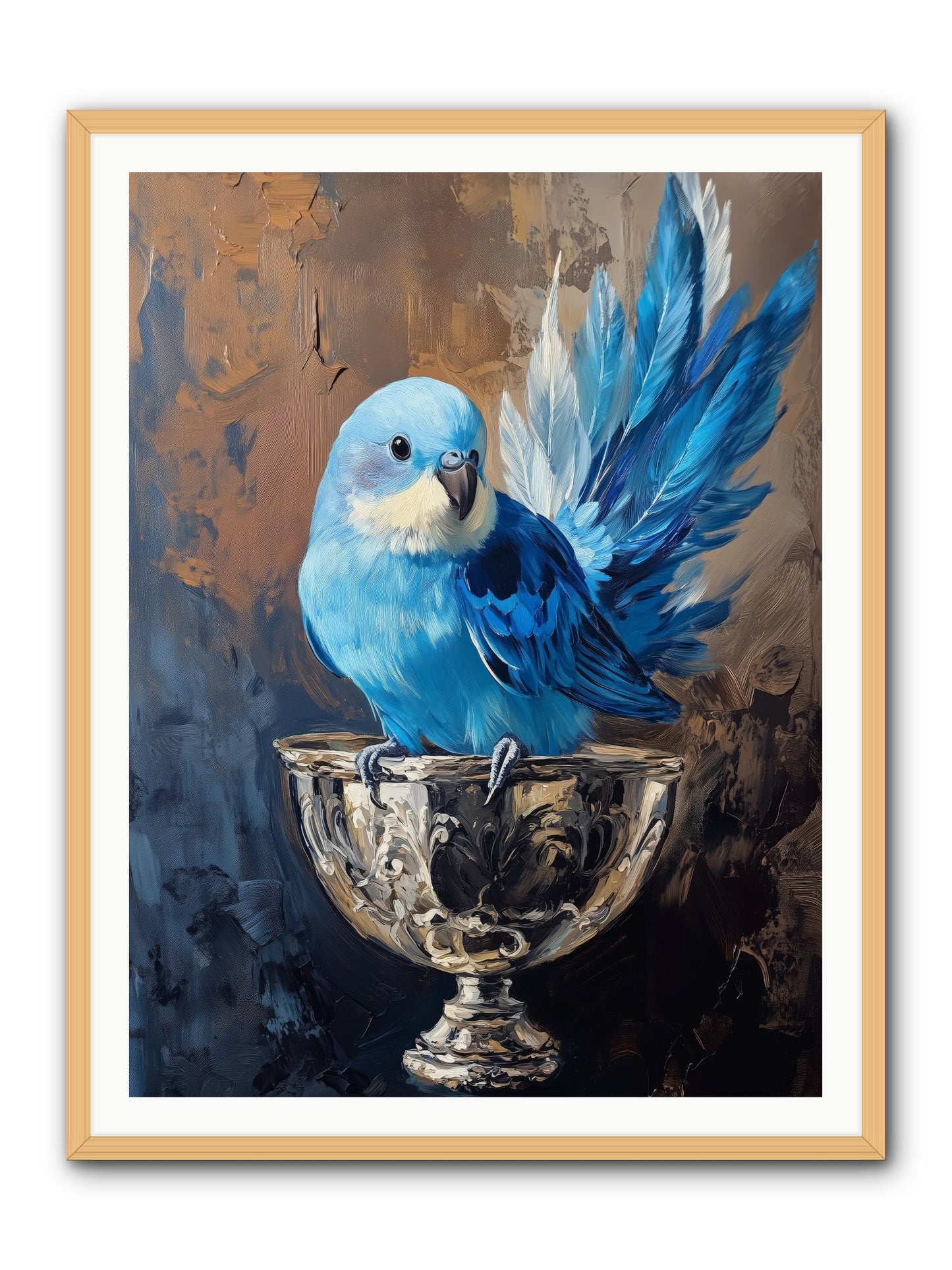 Azure Serenade -- Framed Print - Natural 36x48