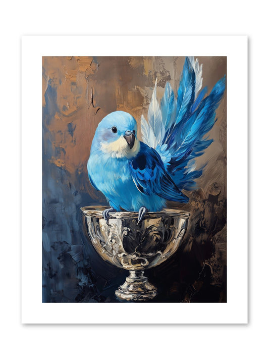 Azure Serenade -- Paper Print 9x12