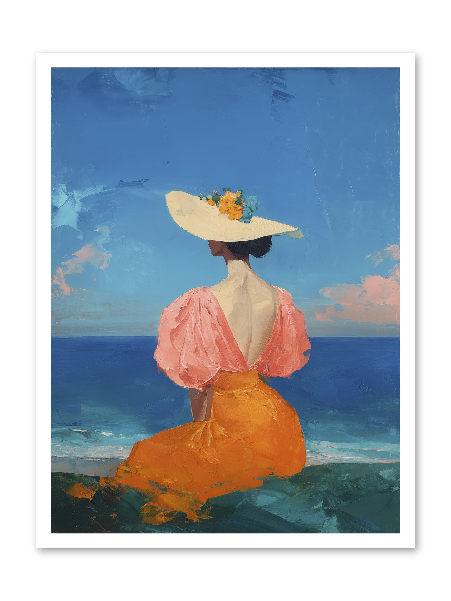 Backdrop in Blue -- Paper Print 24x32