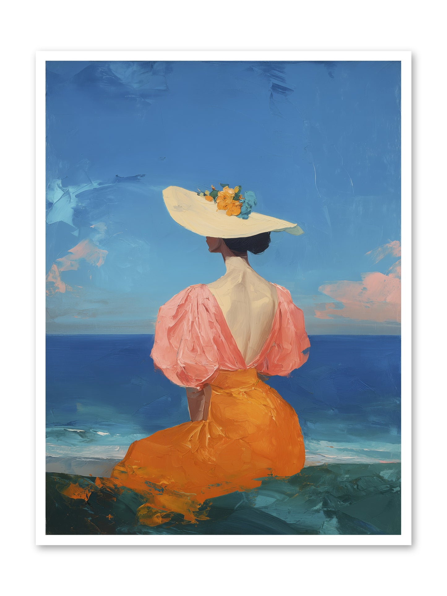 Backdrop in Blue -- Loose Canvas Print 36x48