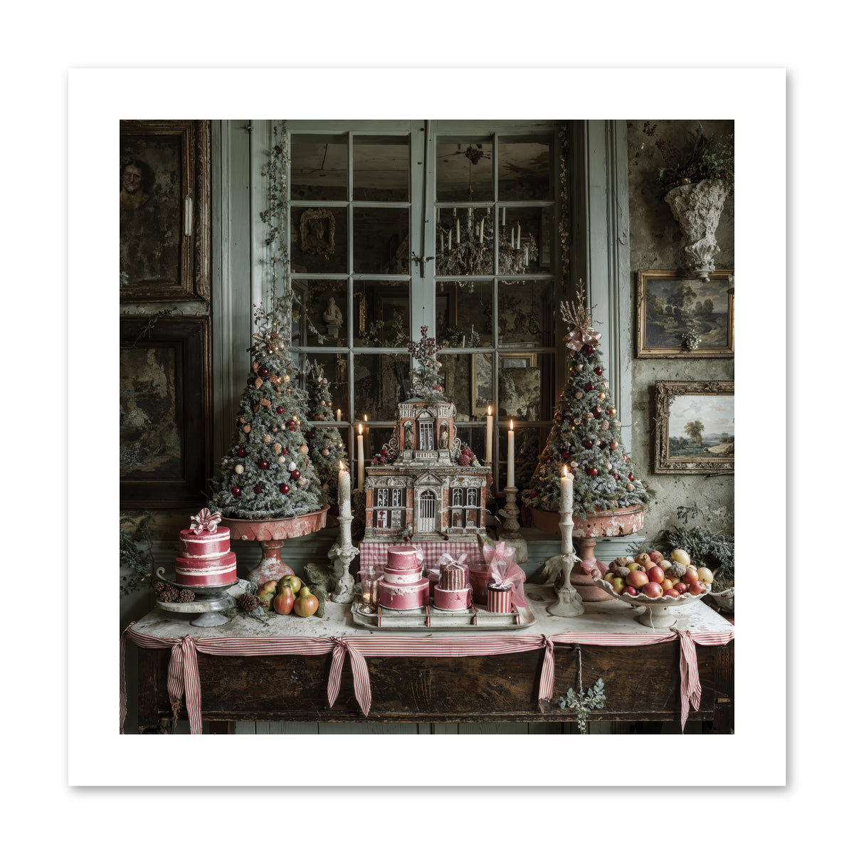 Backstage At The North Pole -- Loose Canvas Print 12x12