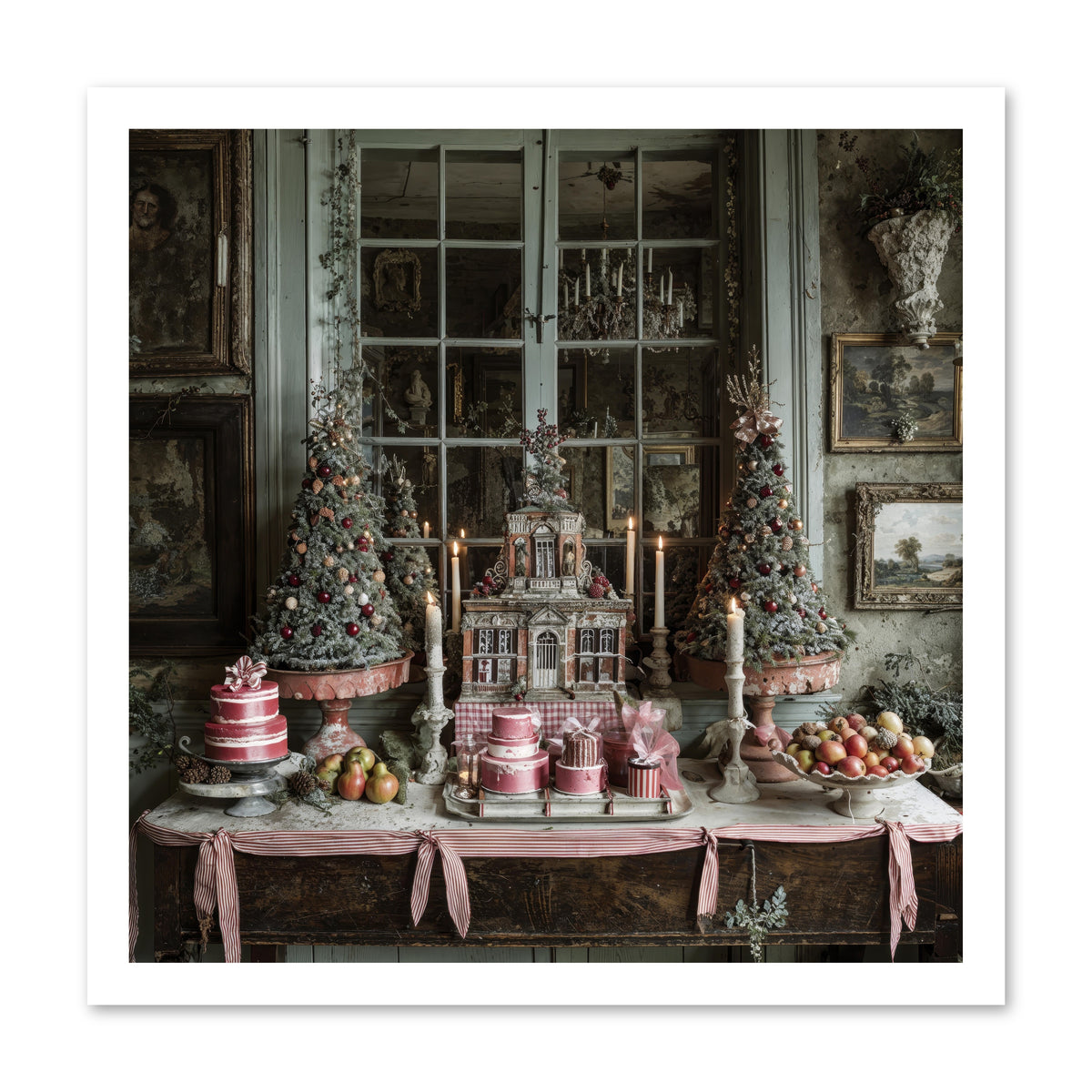 Backstage At The North Pole -- Loose Canvas Print 20x20