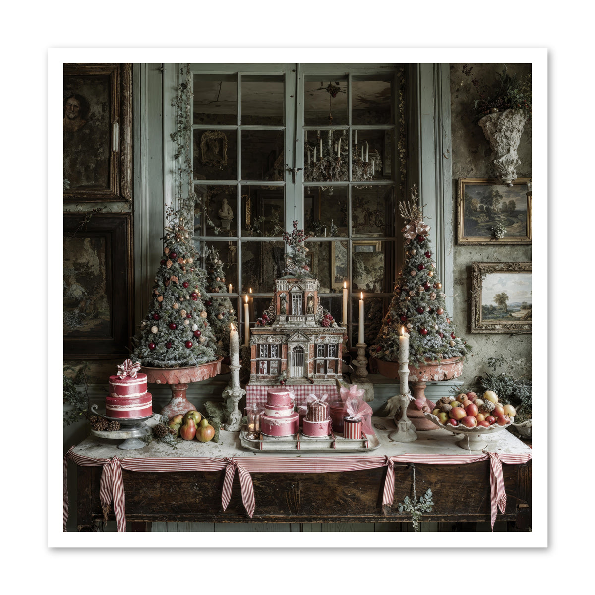 Backstage At The North Pole -- Paper Print 30x30