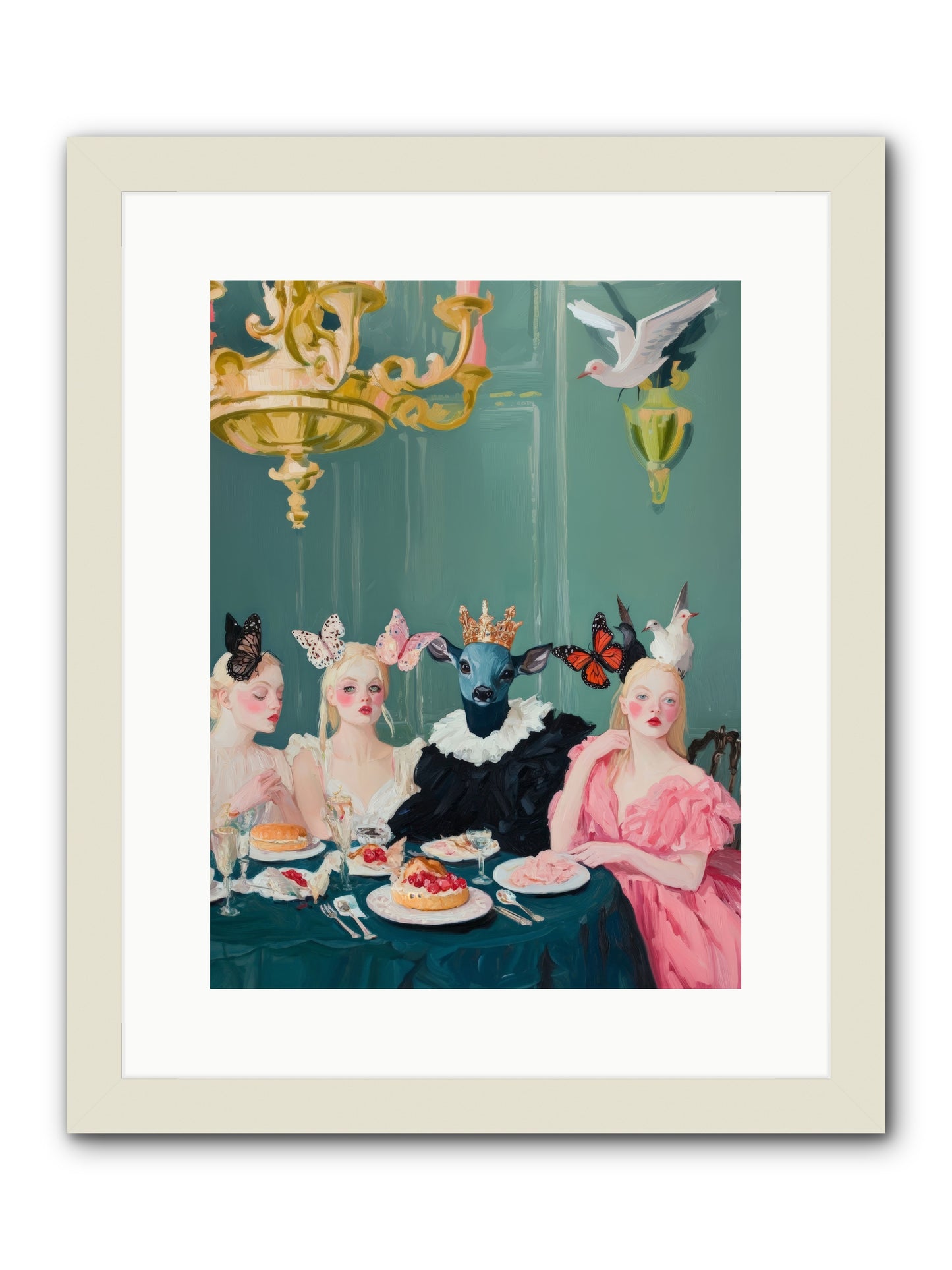 Backstage CharmRez2 -- Framed Print - White 12x16