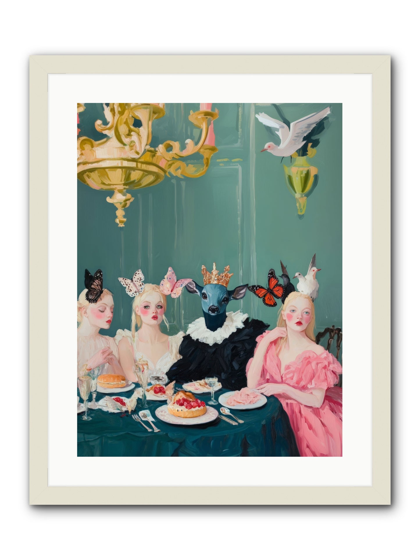 Backstage CharmRez2 -- Framed Print - White 18x24