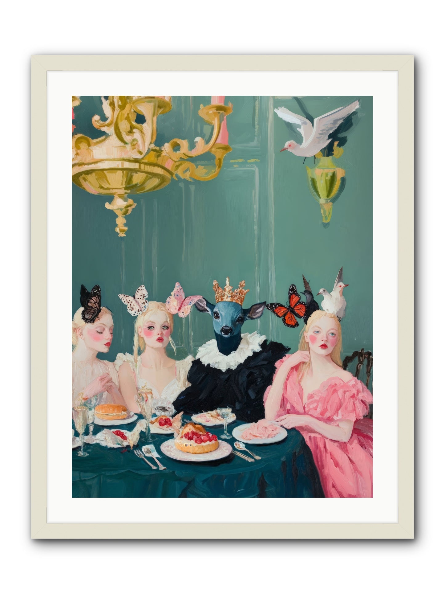 Backstage CharmRez2 -- Framed Print - White 24x32