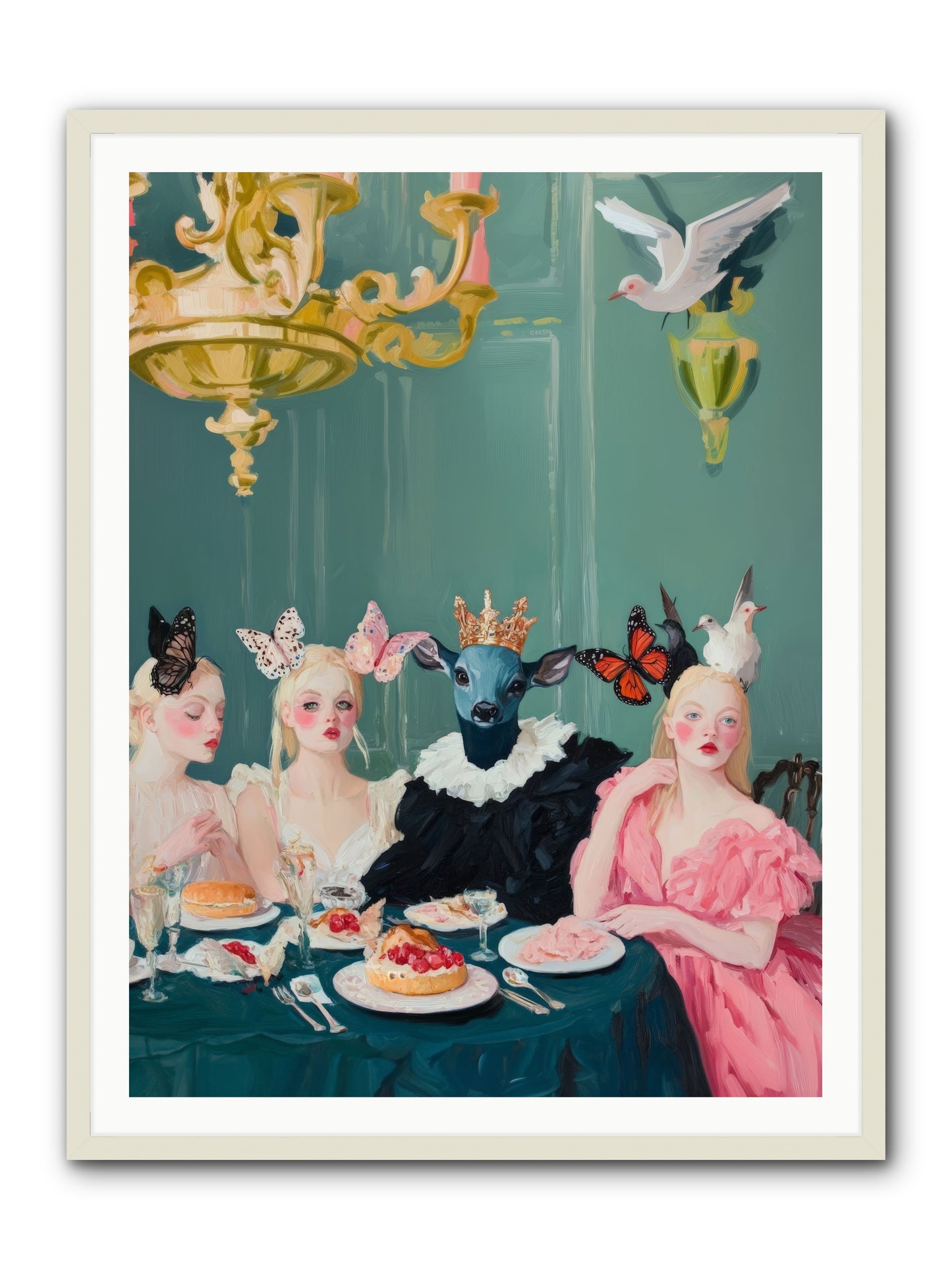 Backstage CharmRez2 -- Framed Print - White 36x48
