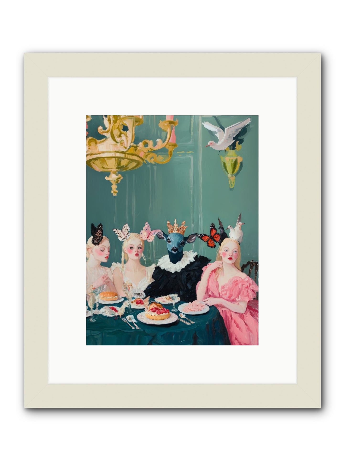 Backstage CharmRez2 -- Framed Print - White 9x12