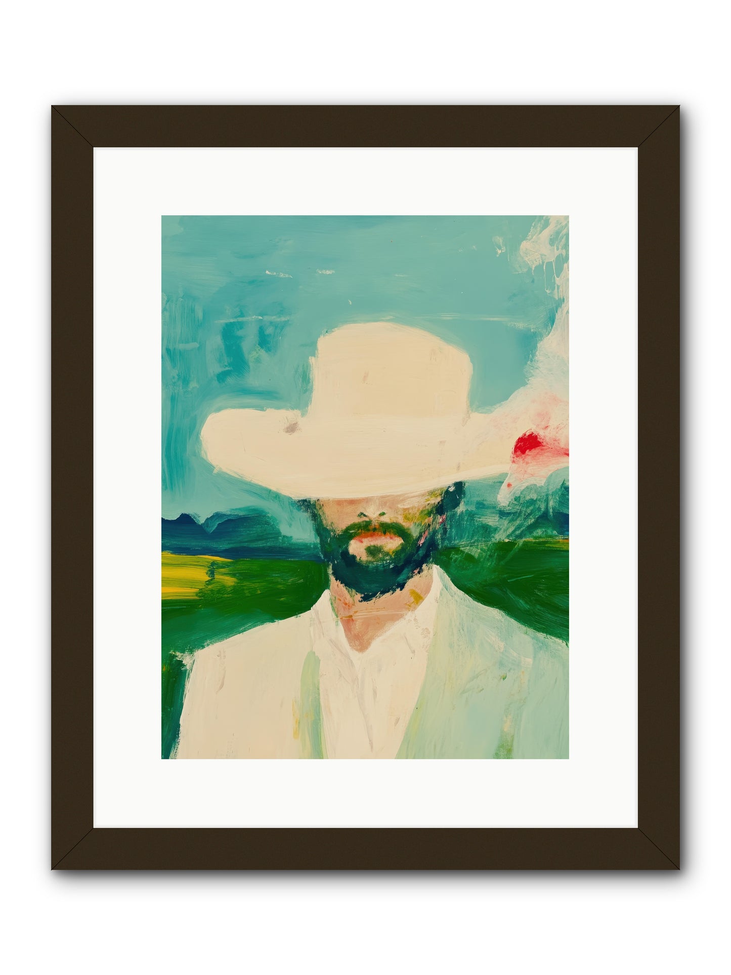 Badlands Silhouette -- Framed Print - Black 12x16