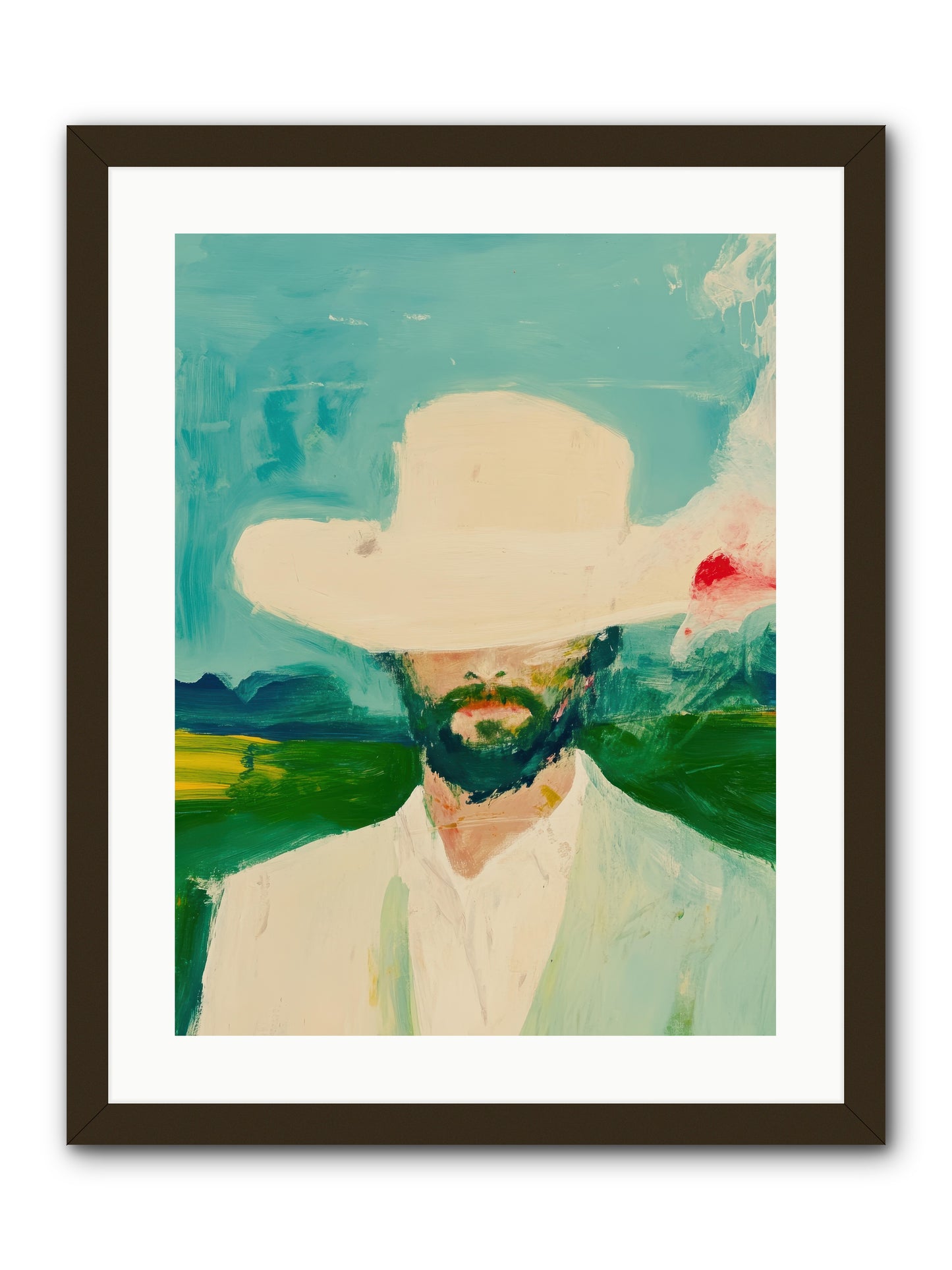 Badlands Silhouette -- Framed Print - Black 18x24