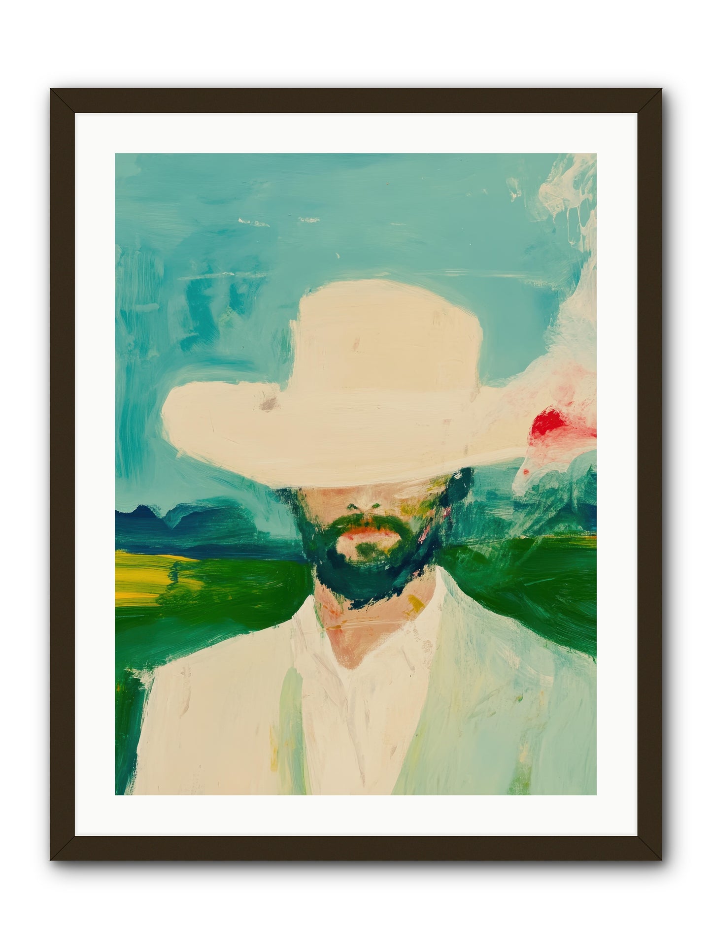 Badlands Silhouette -- Framed Print - Black 24x32