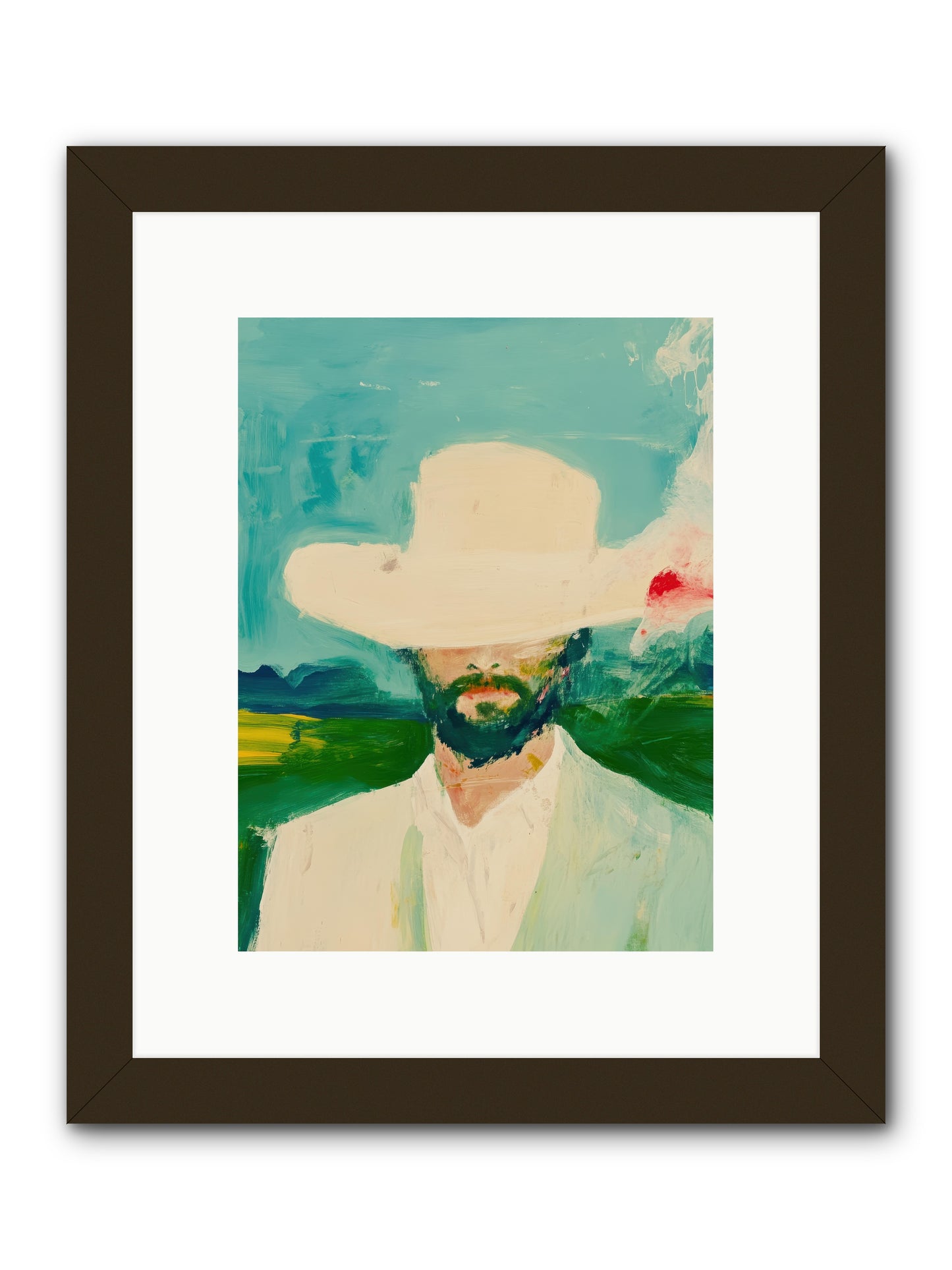 Badlands Silhouette -- Framed Print - Black 9x12