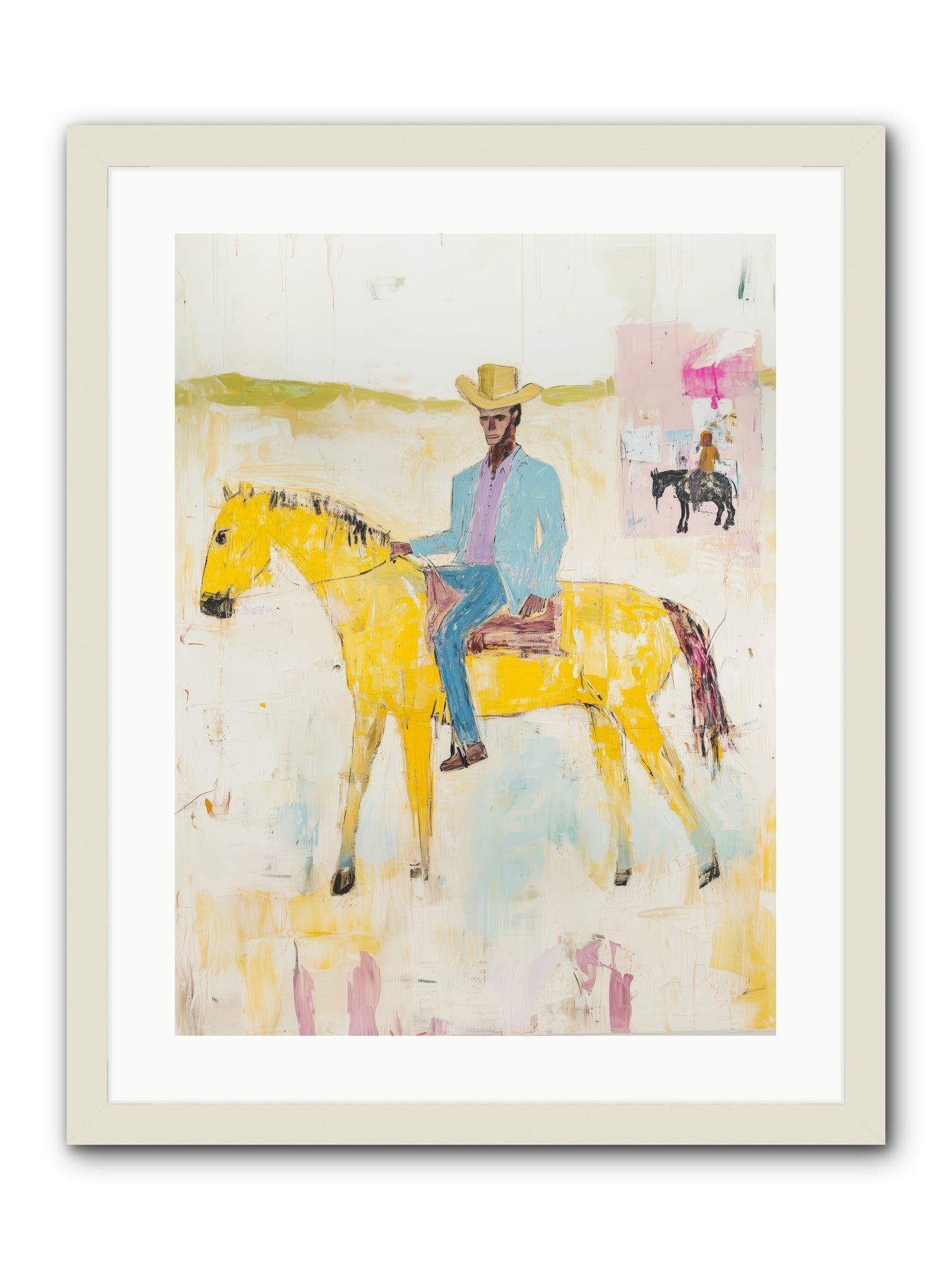 Ballad Of Blue Thunder -- Framed Print - White 18x24