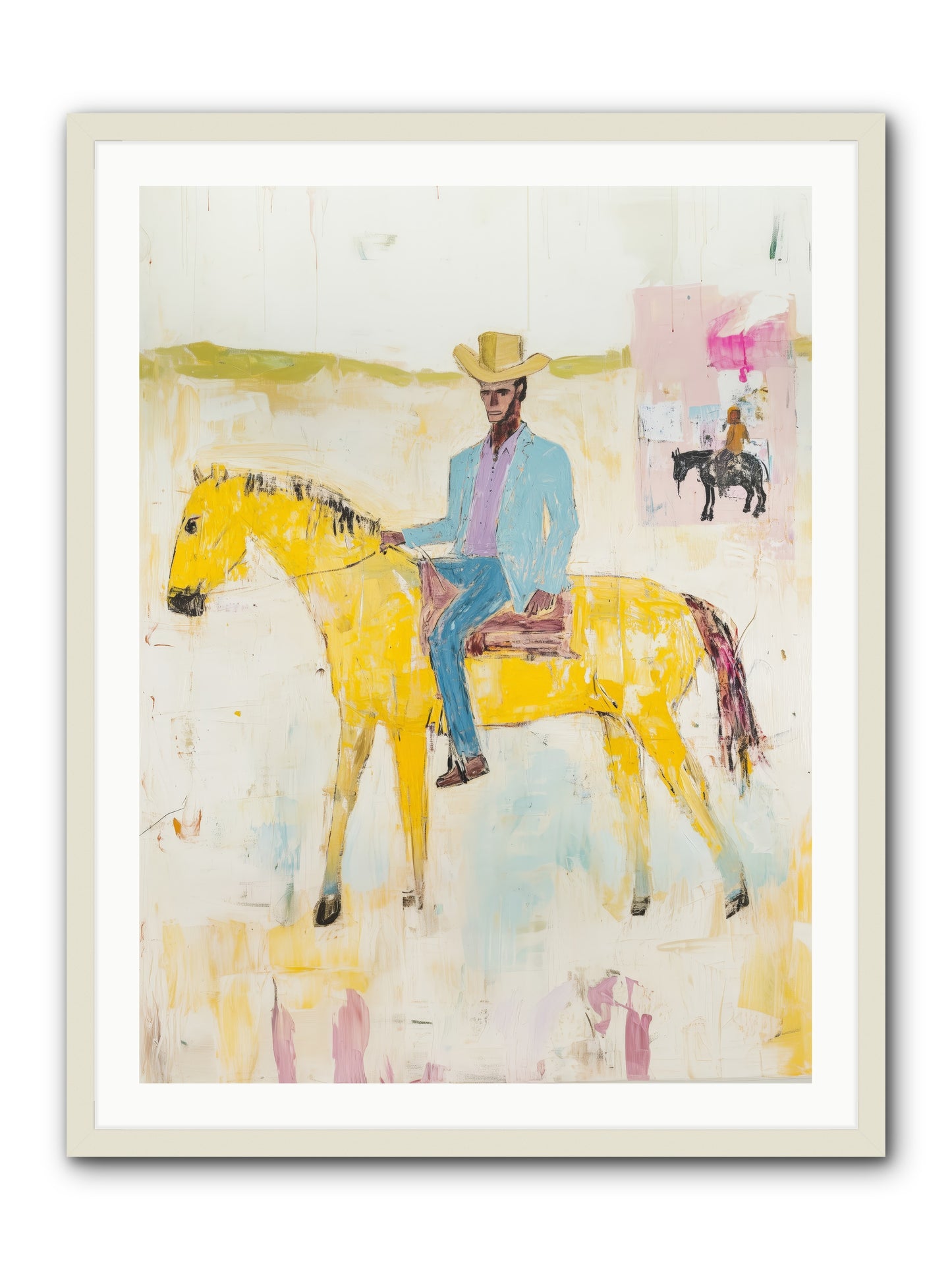 Ballad Of Blue Thunder -- Framed Print - White 30x40