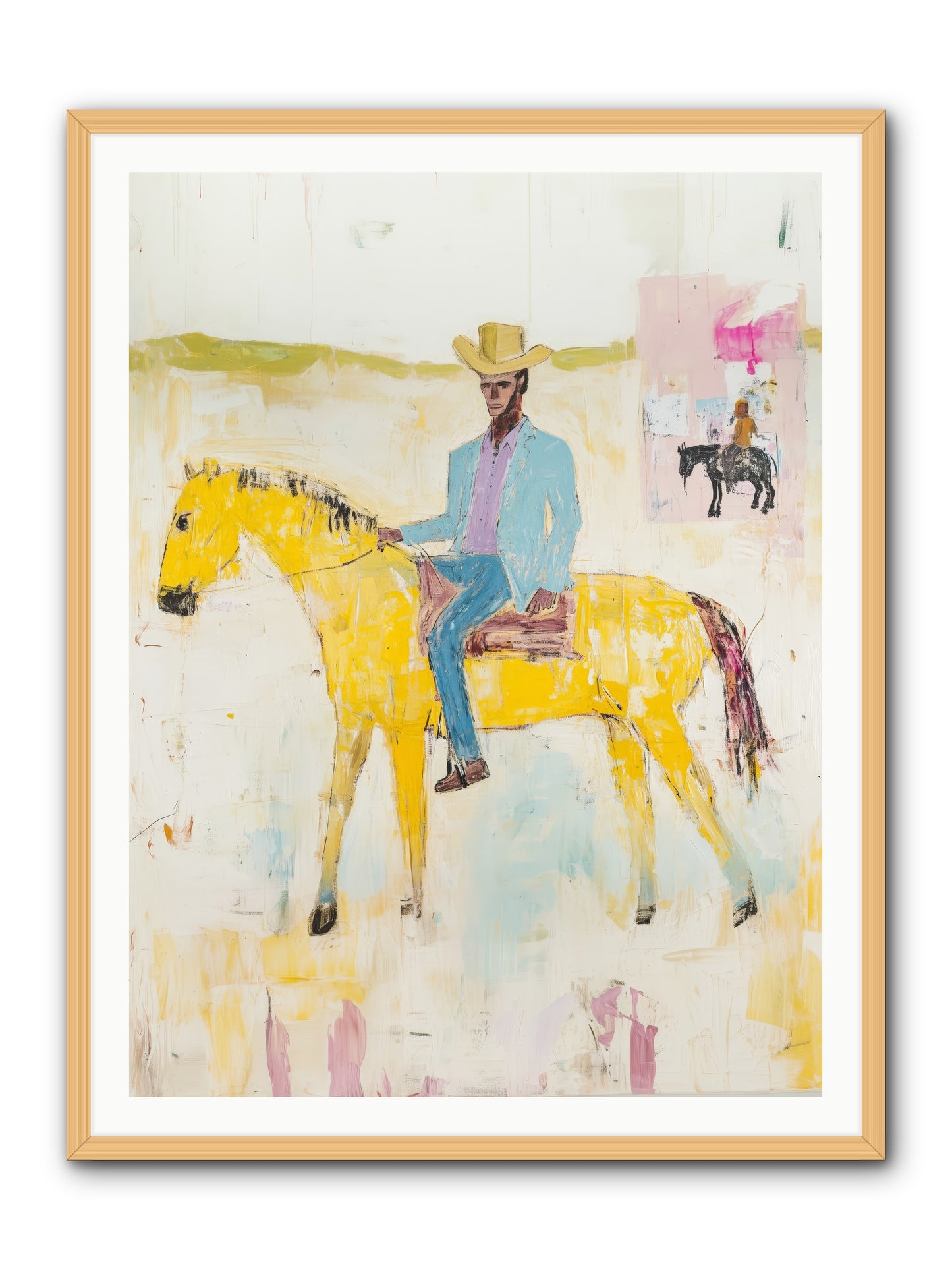 Ballad Of Blue Thunder -- Framed Print - Natural 36x48