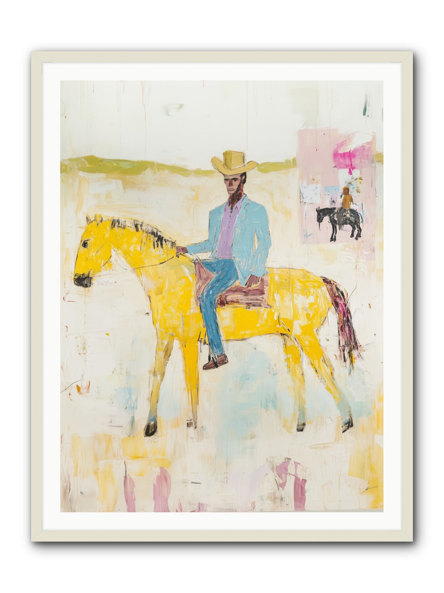 Ballad Of Blue Thunder -- Framed Print - White 36x48
