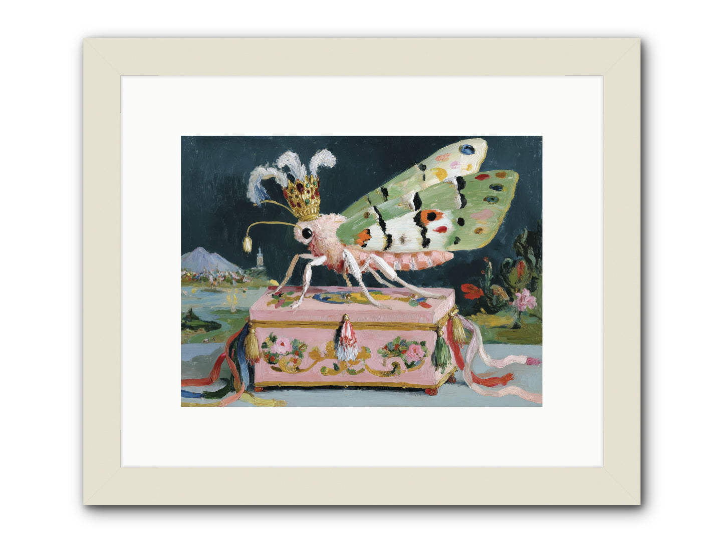 Ballet of the Luminous -- Framed Print - White 12x9